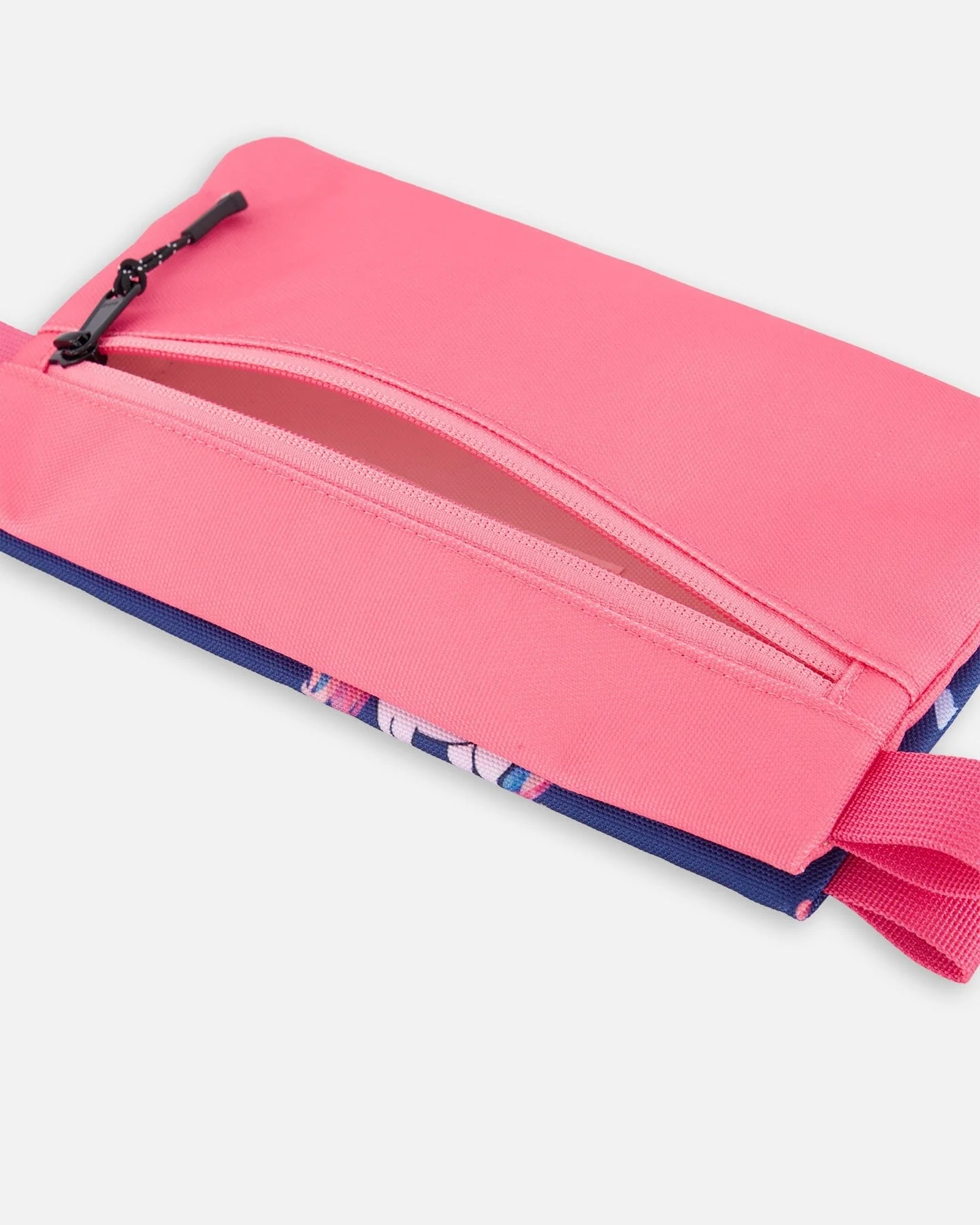 Double Pencil Case Navy Unicorn Print - Deux par Deux