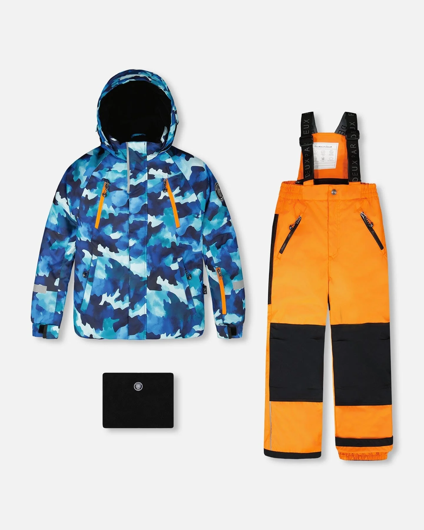 Two-Piece Play Snowsuit Bright Orange - Deux par Deux