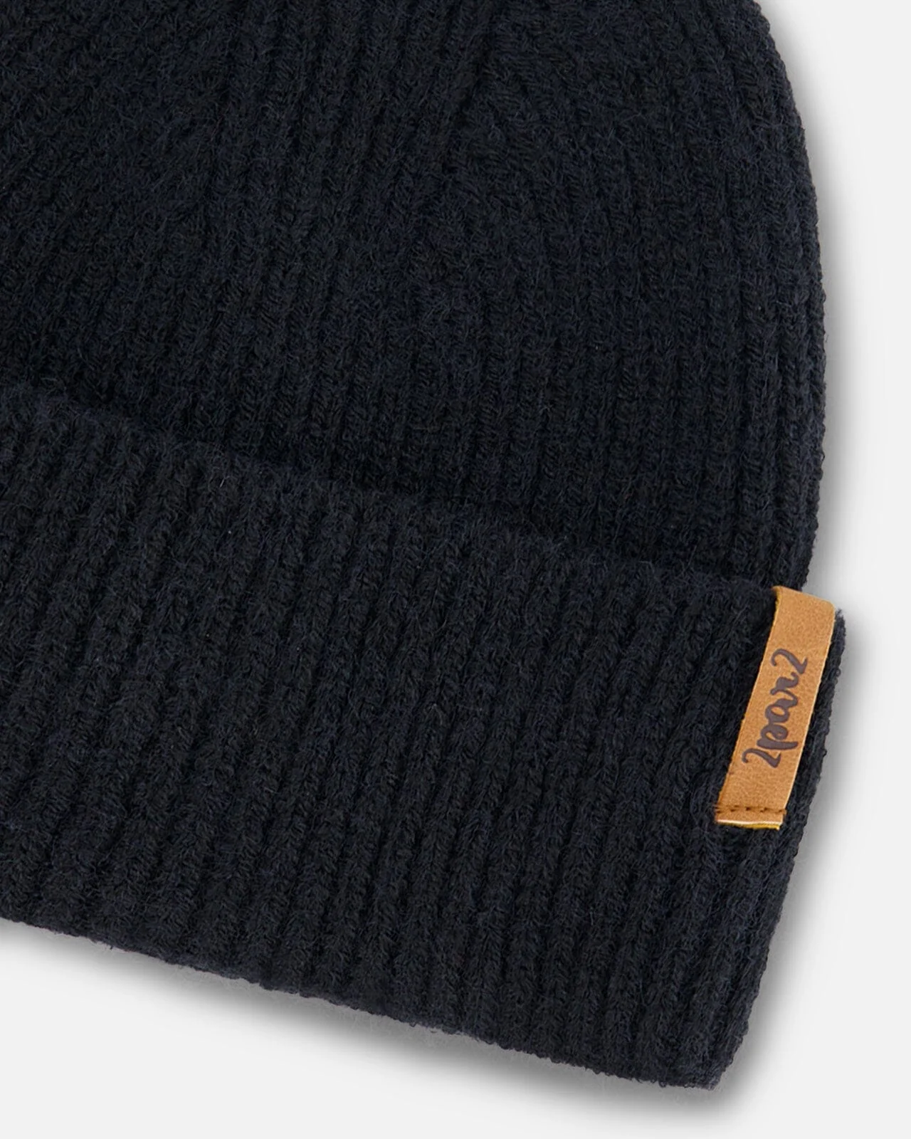 Mid-Season Knit Hat Black - Deux par Deux