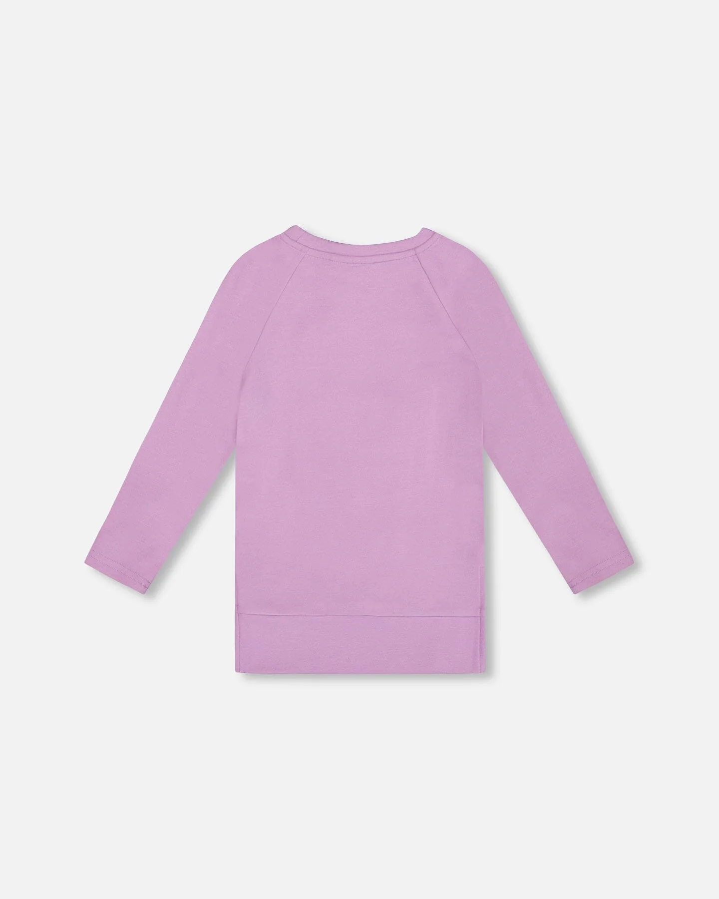 Super Soft Brushed Jersey Tunic Purple With Lama - Deux par Deux