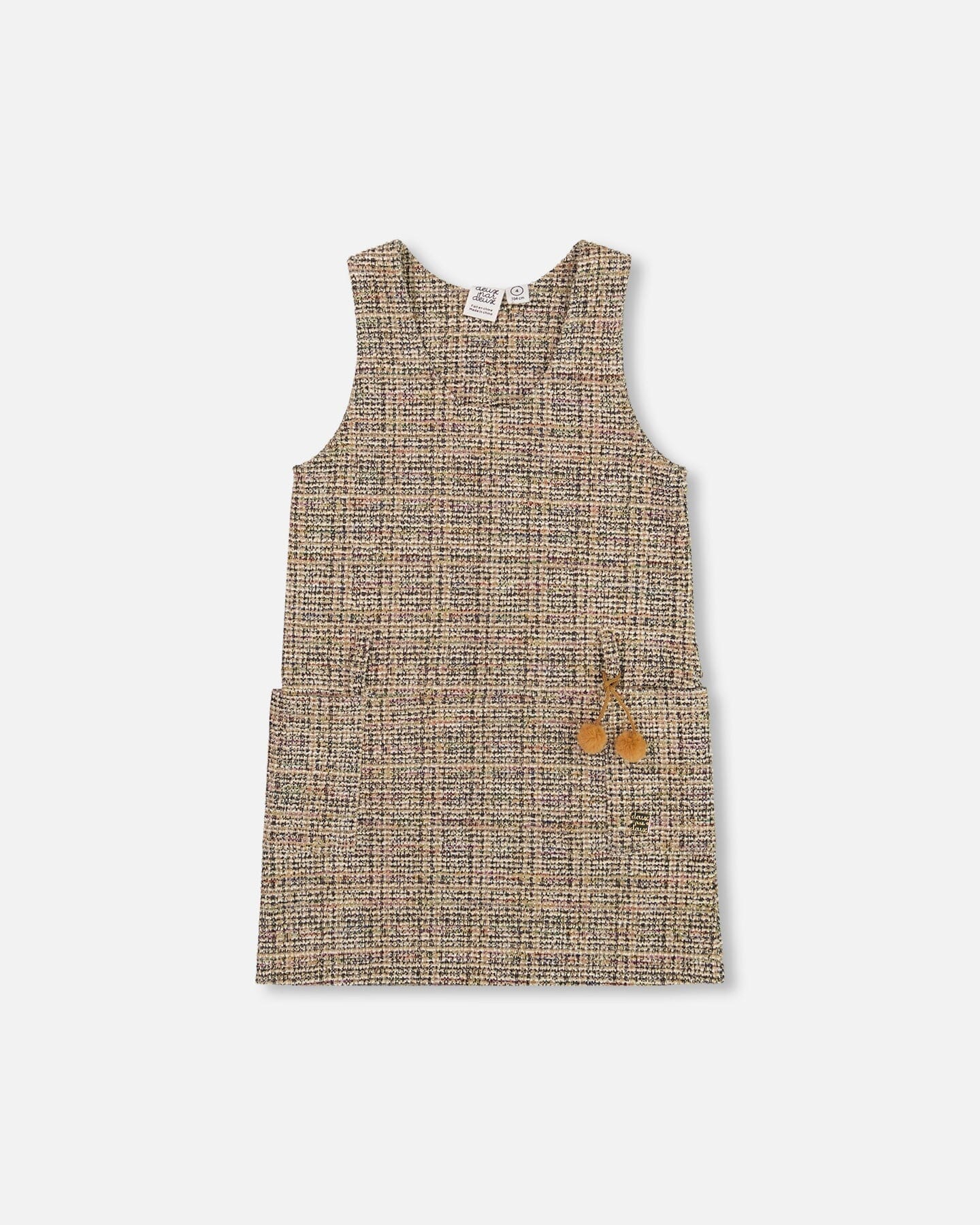 Tweed Jumper Beige And Black - Deux par Deux
