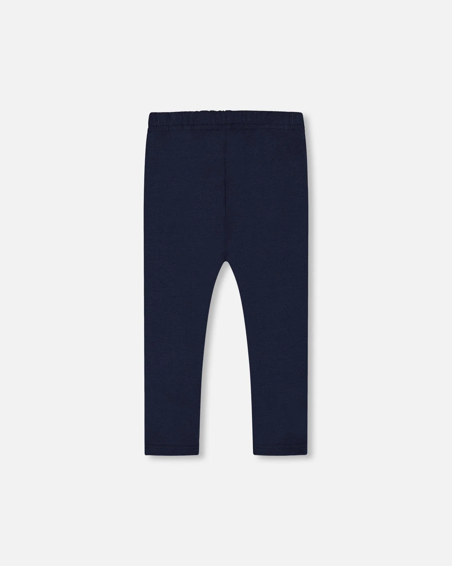 Organic Cotton Capri Leggings With Mesh Navy Blue - Deux par Deux