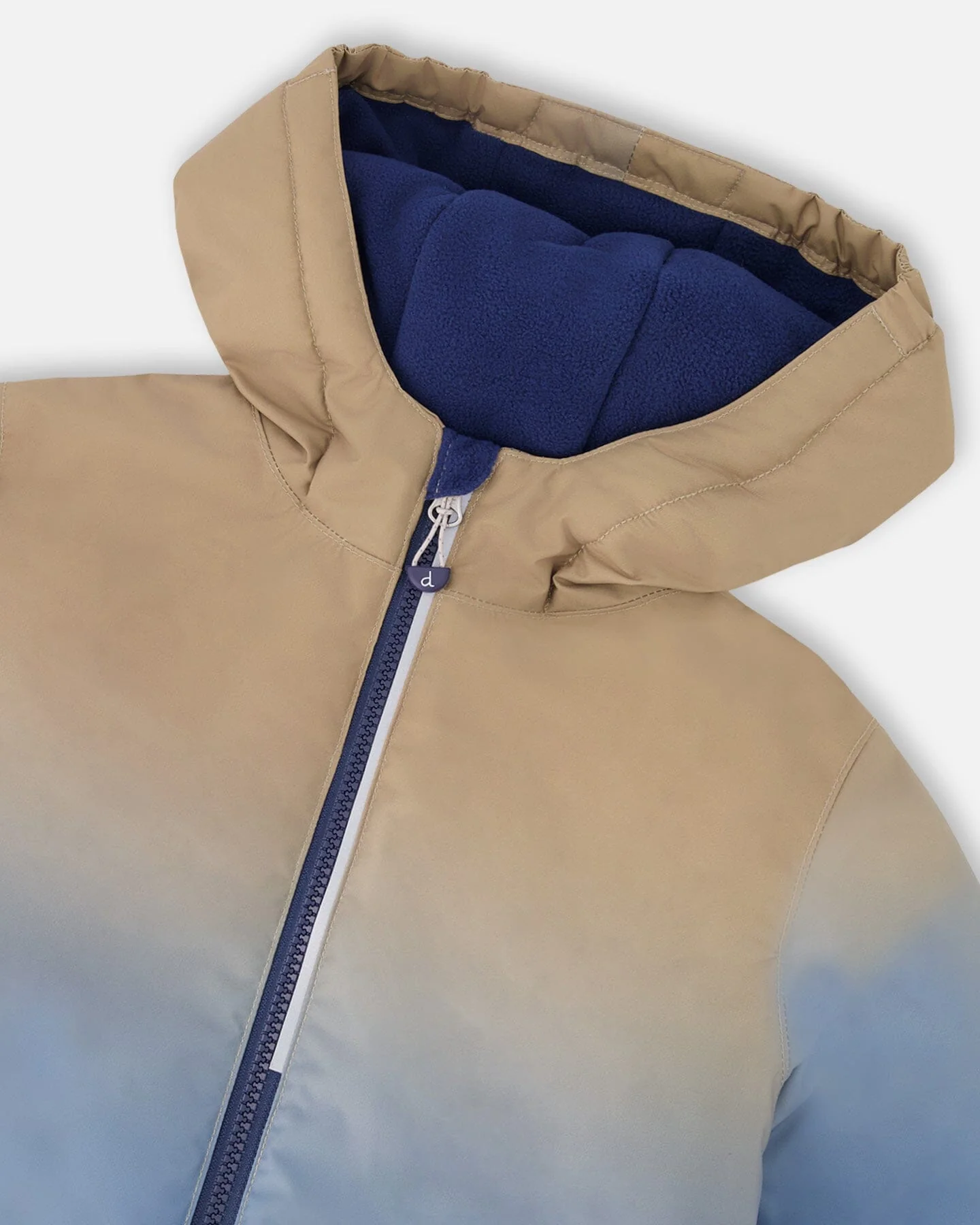 Two-Piece Chill Outerwear Set With Light Insulation Navy Blue - Deux par Deux