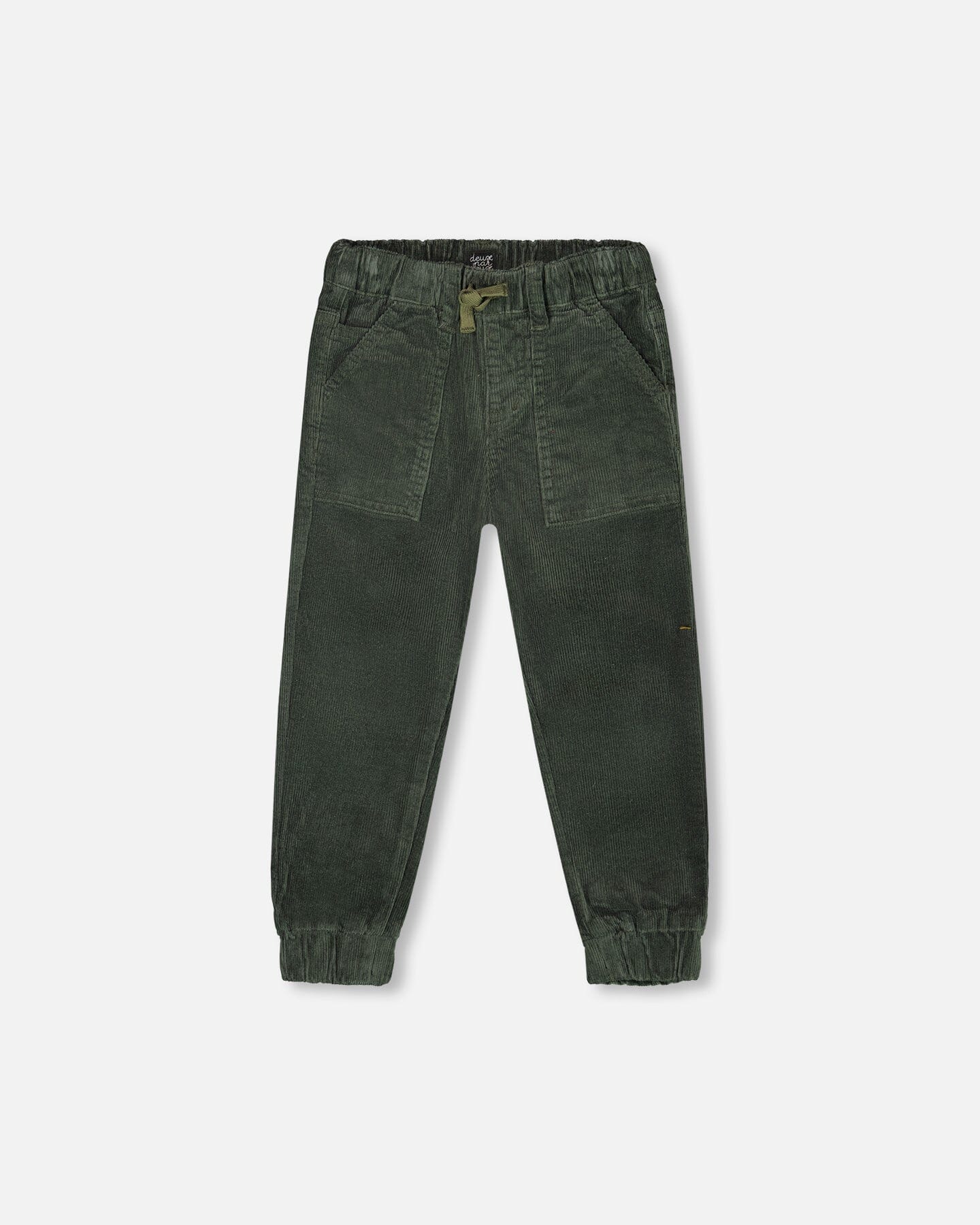 Stretch Corduroy Jogger Pants Forest Green - Deux par Deux
