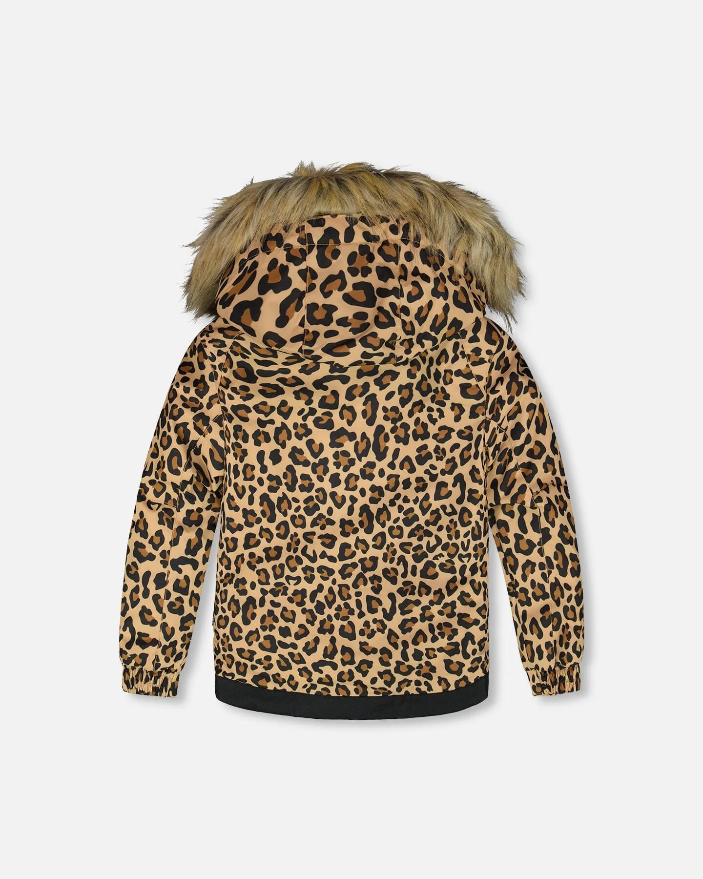 Two-Piece Play Snowsuit With Animal Print Jacket Black - Deux par Deux