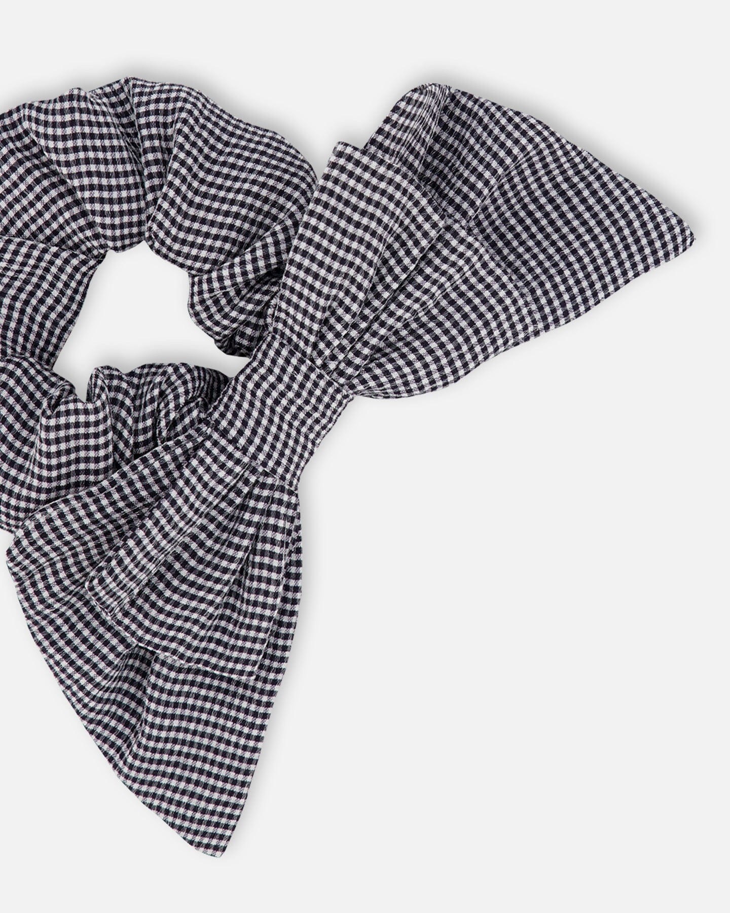 Hair Elastic With Bow Sparkling Black - Deux par Deux