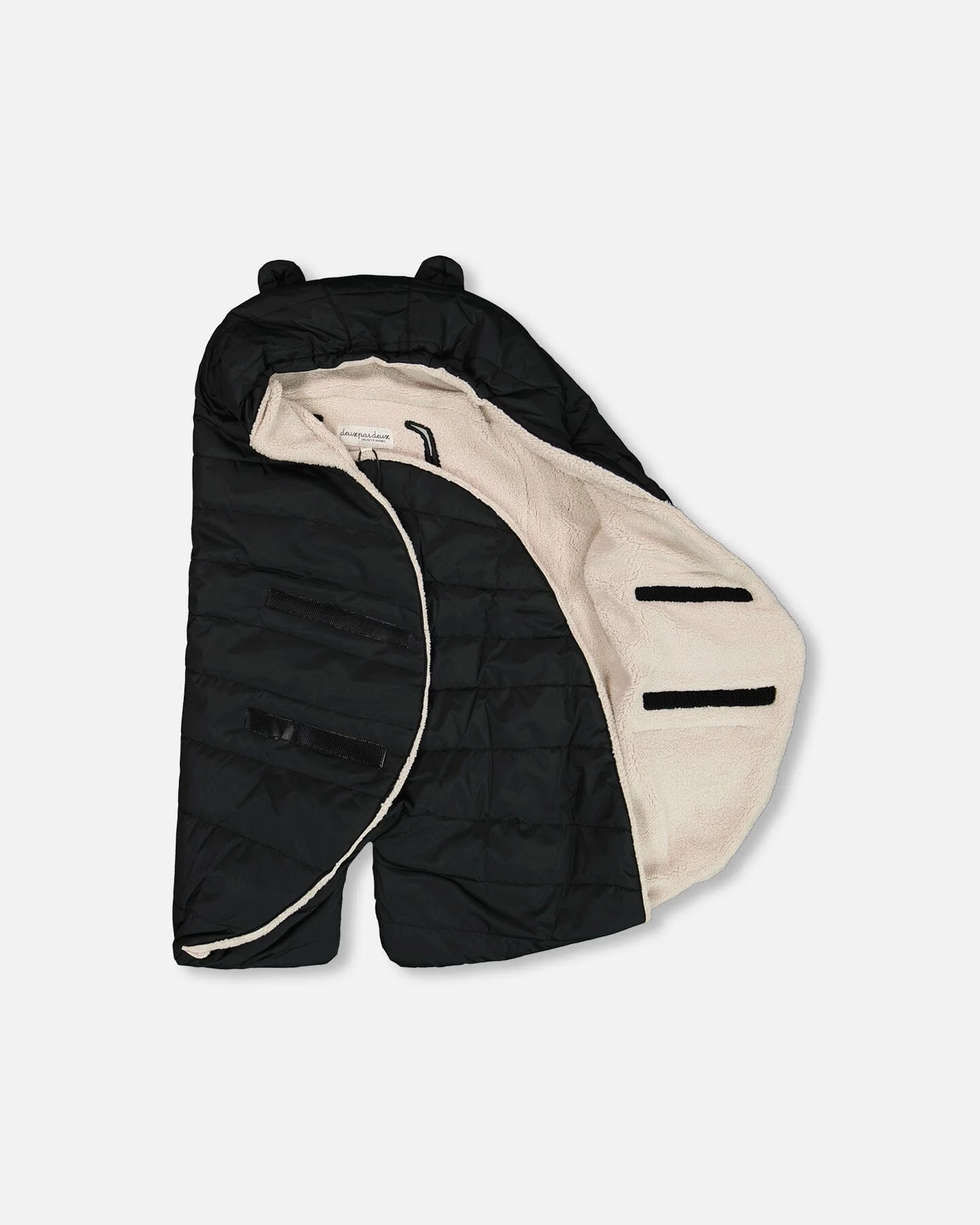 Snugly Baby Wrap Designed For Car Seat And Stroller Black - Deux par Deux