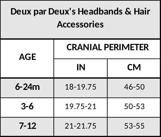 Organic Cotton Headband Off-White Floral - Deux par Deux