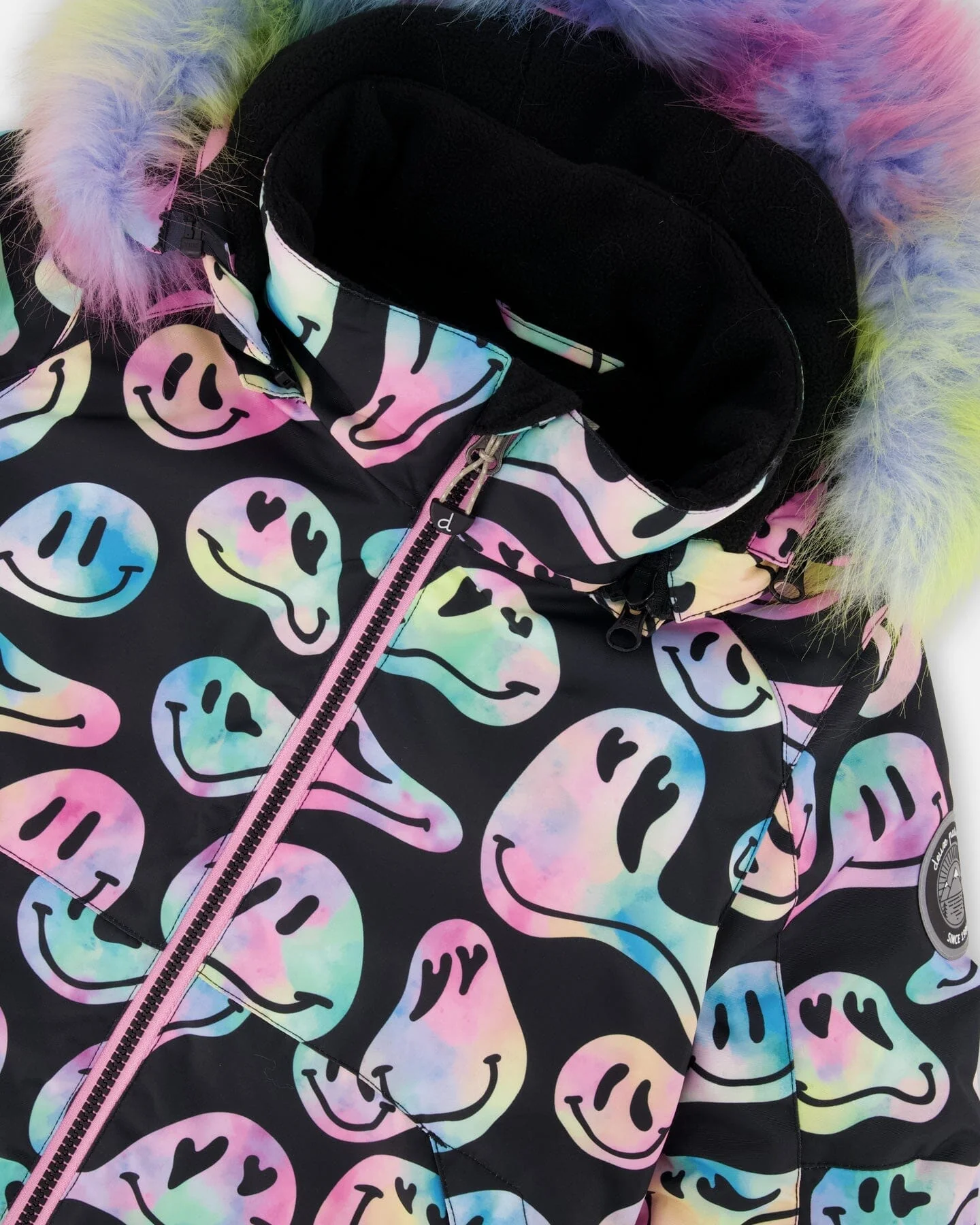 Two-Piece Play Snowsuit With Printed Jacket Pink - Deux par Deux