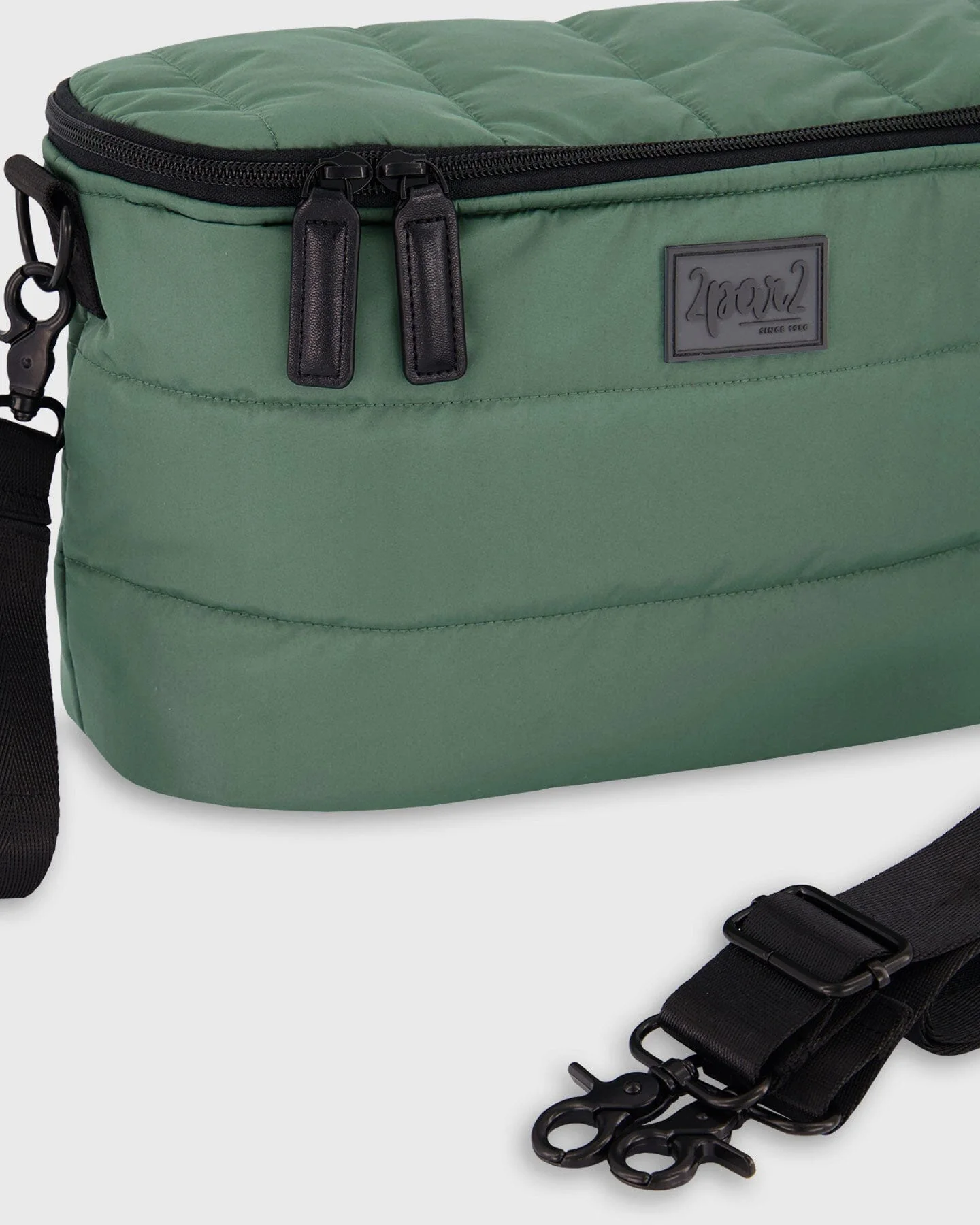 Mini Diaper Bag Dark Gray Green - Deux par Deux