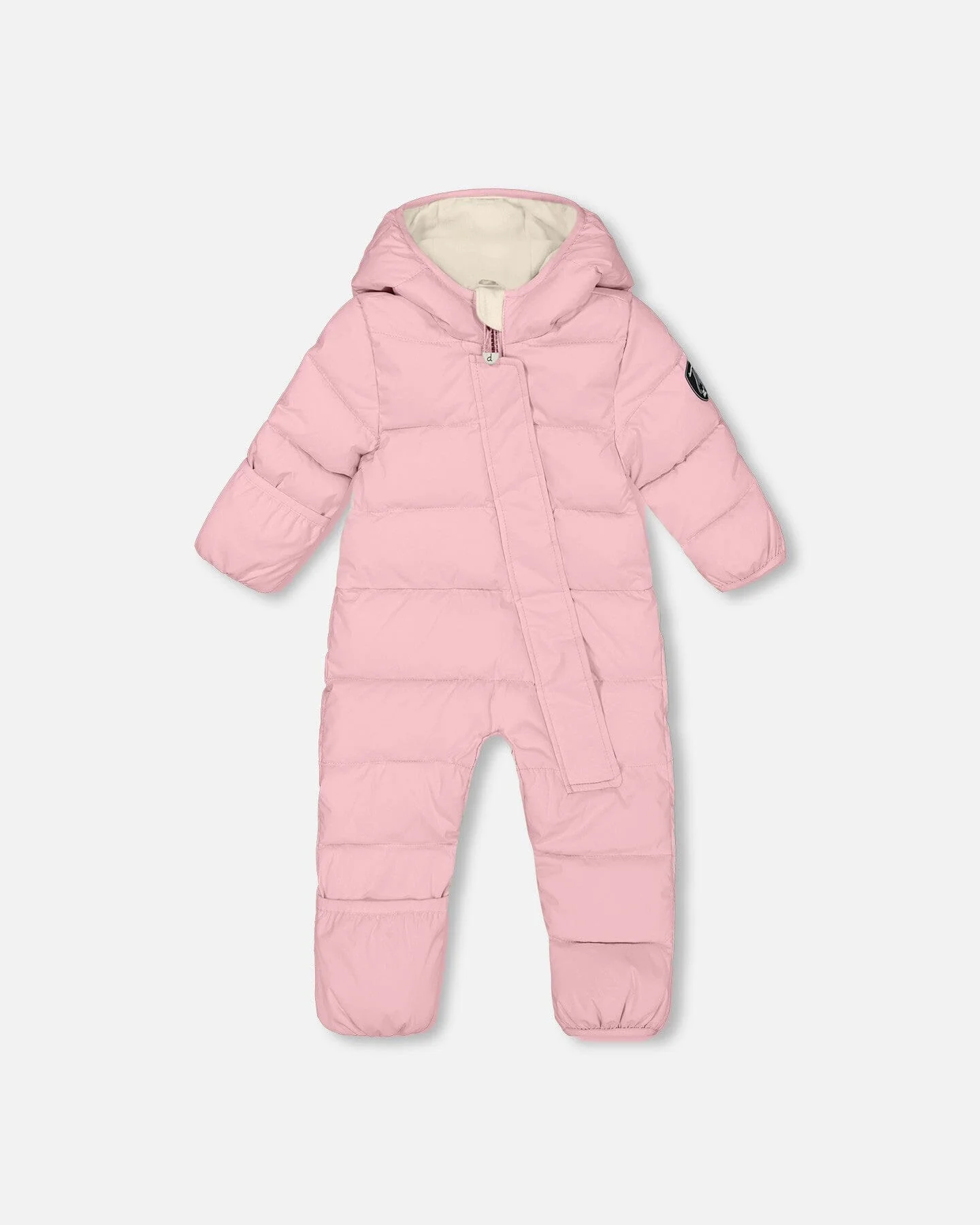 One-Piece Baby Cloud Compressible Snowsuit Designed For Car Seat Pink - Deux par Deux