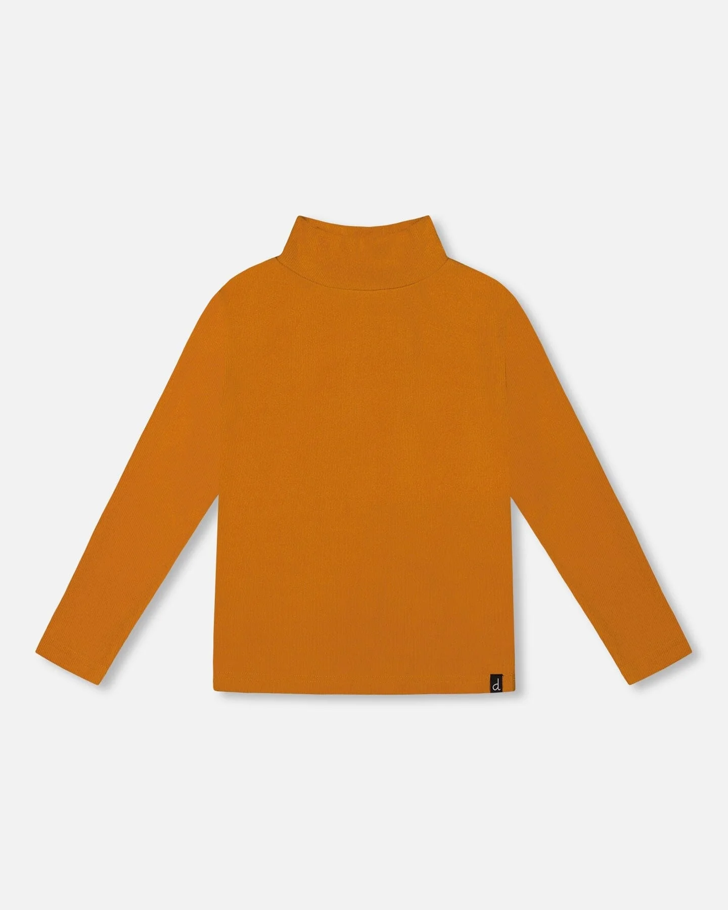 Super Soft Ribbed Mock Neck Top Golden Yellow - Deux par Deux