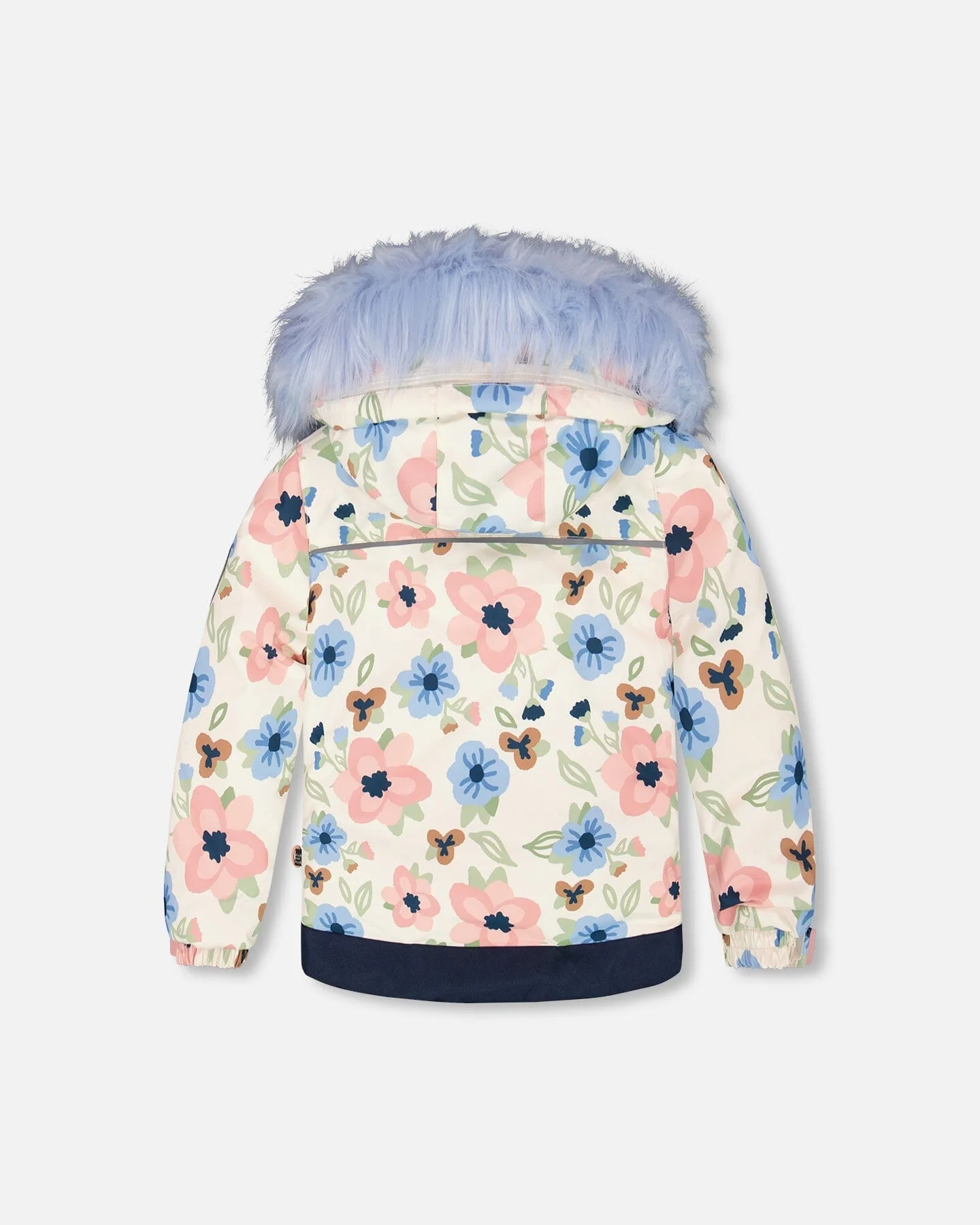 Two-Piece Discover Snowsuit With Printed Jacket Light Blue - Deux par Deux