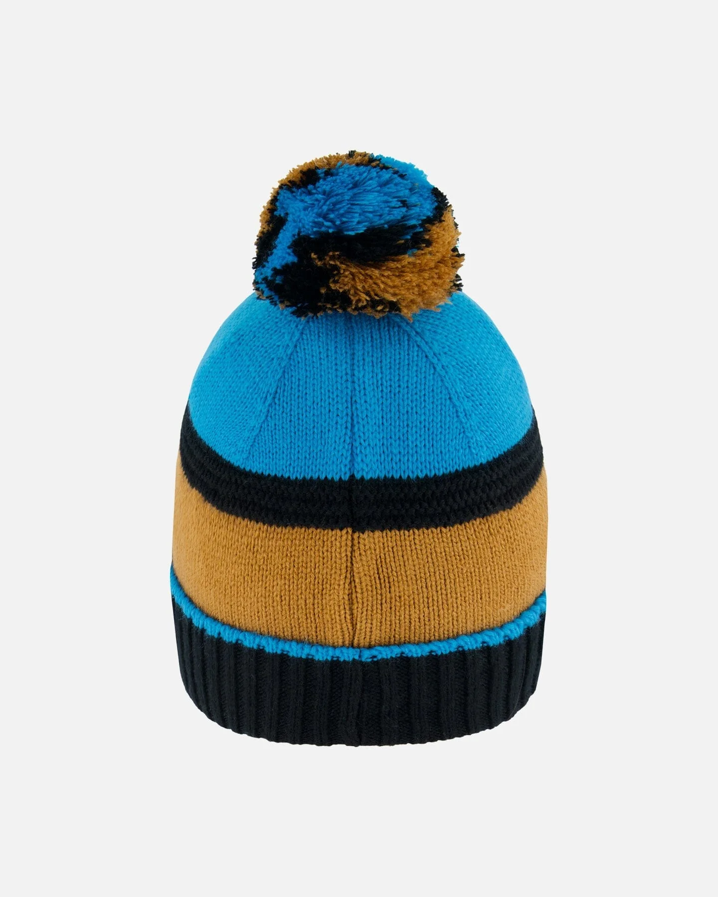 Knit Hat Blue, Black And Spice - Deux par Deux