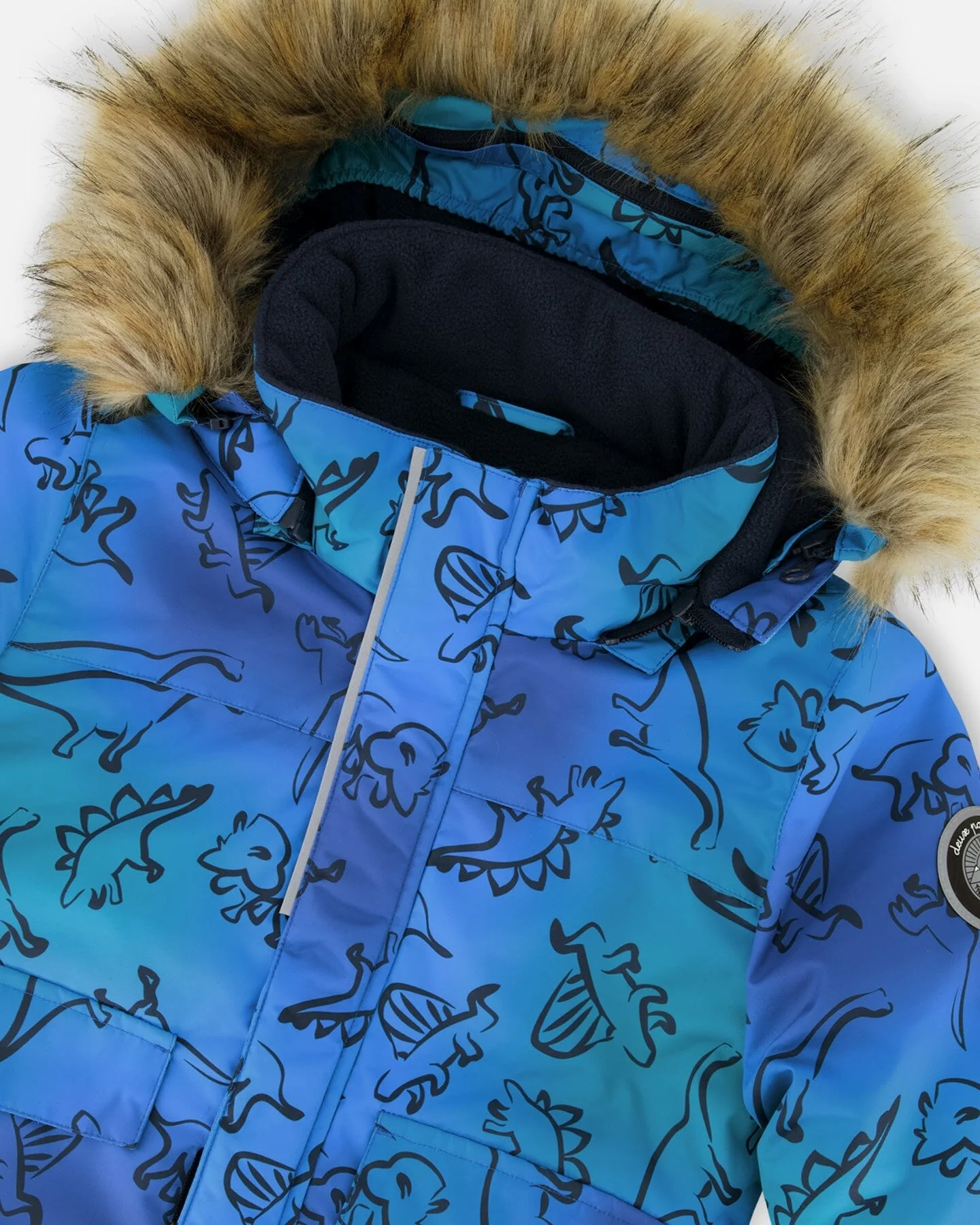 Two-Piece Discover Snowsuit Navy Blue - Deux par Deux