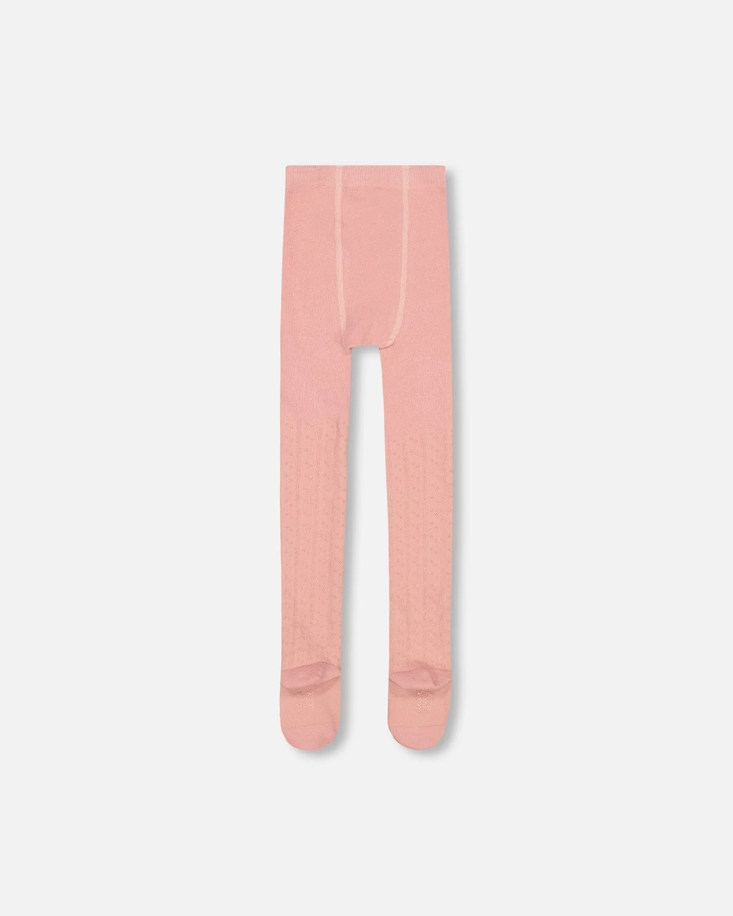 Baby Cable Tights Powder Pink - Deux par Deux