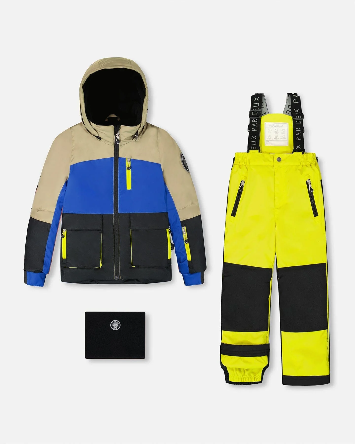 Two-Piece Play Snowsuit Bright Yellow Green - Deux par Deux