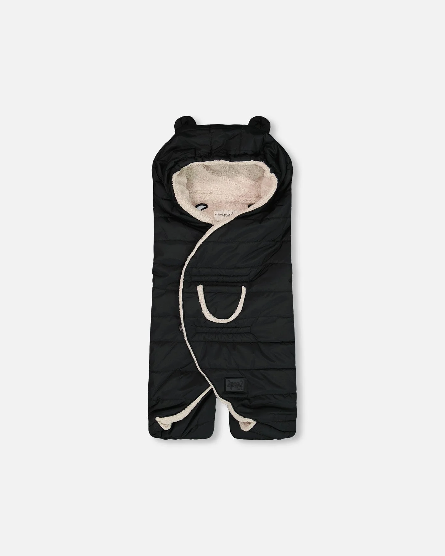 Snugly Baby Wrap Designed For Car Seat And Stroller Black - Deux par Deux