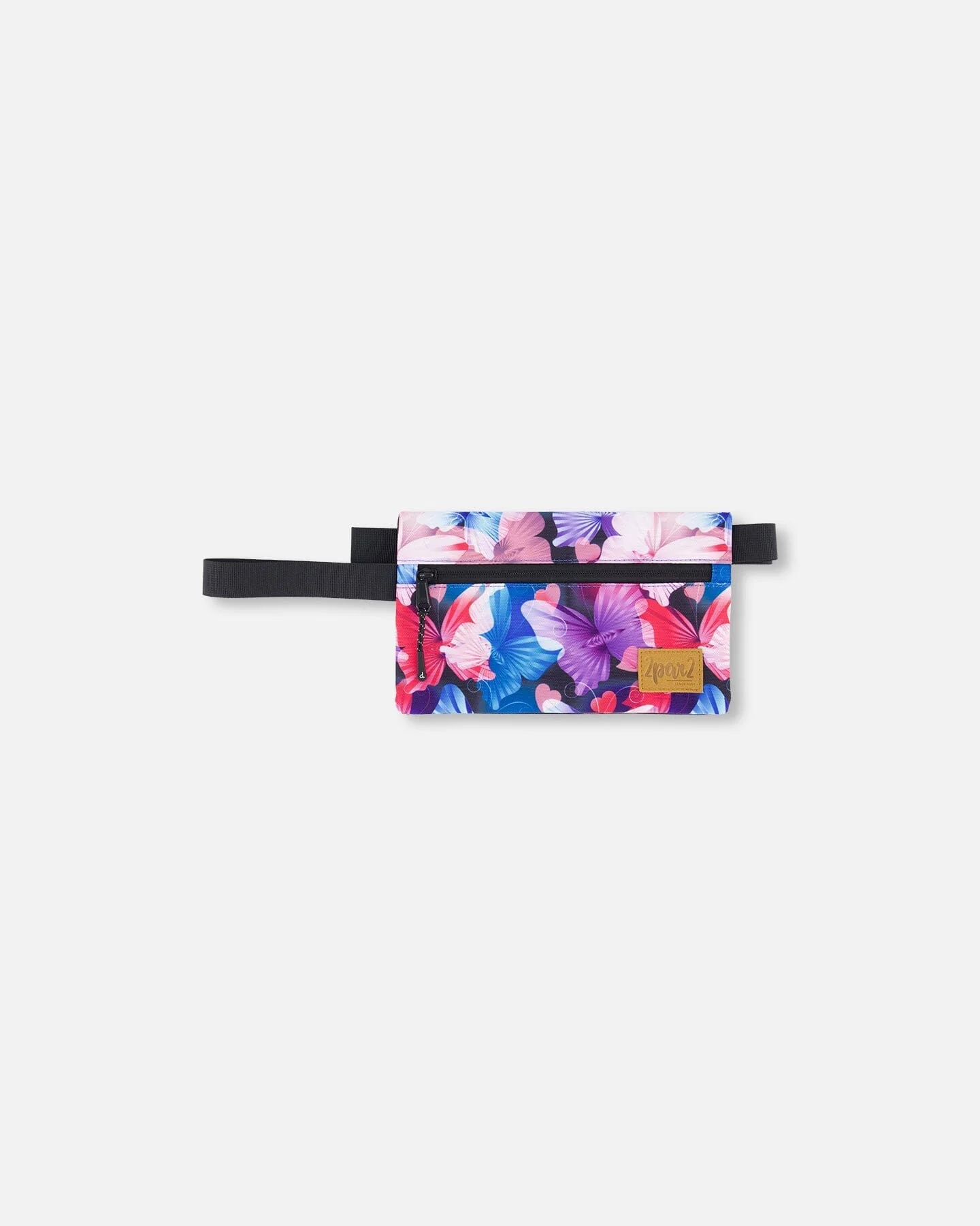 Double Pencil Case Black Butterfly Print - Deux par Deux