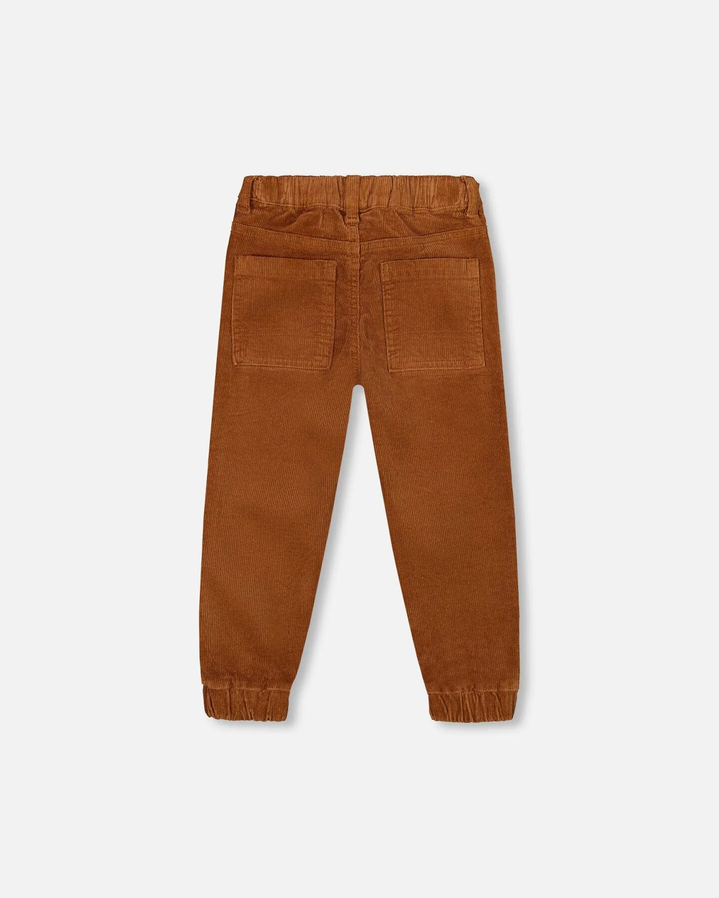 Stretch Corduroy Jogger Pants Brown - Deux par Deux