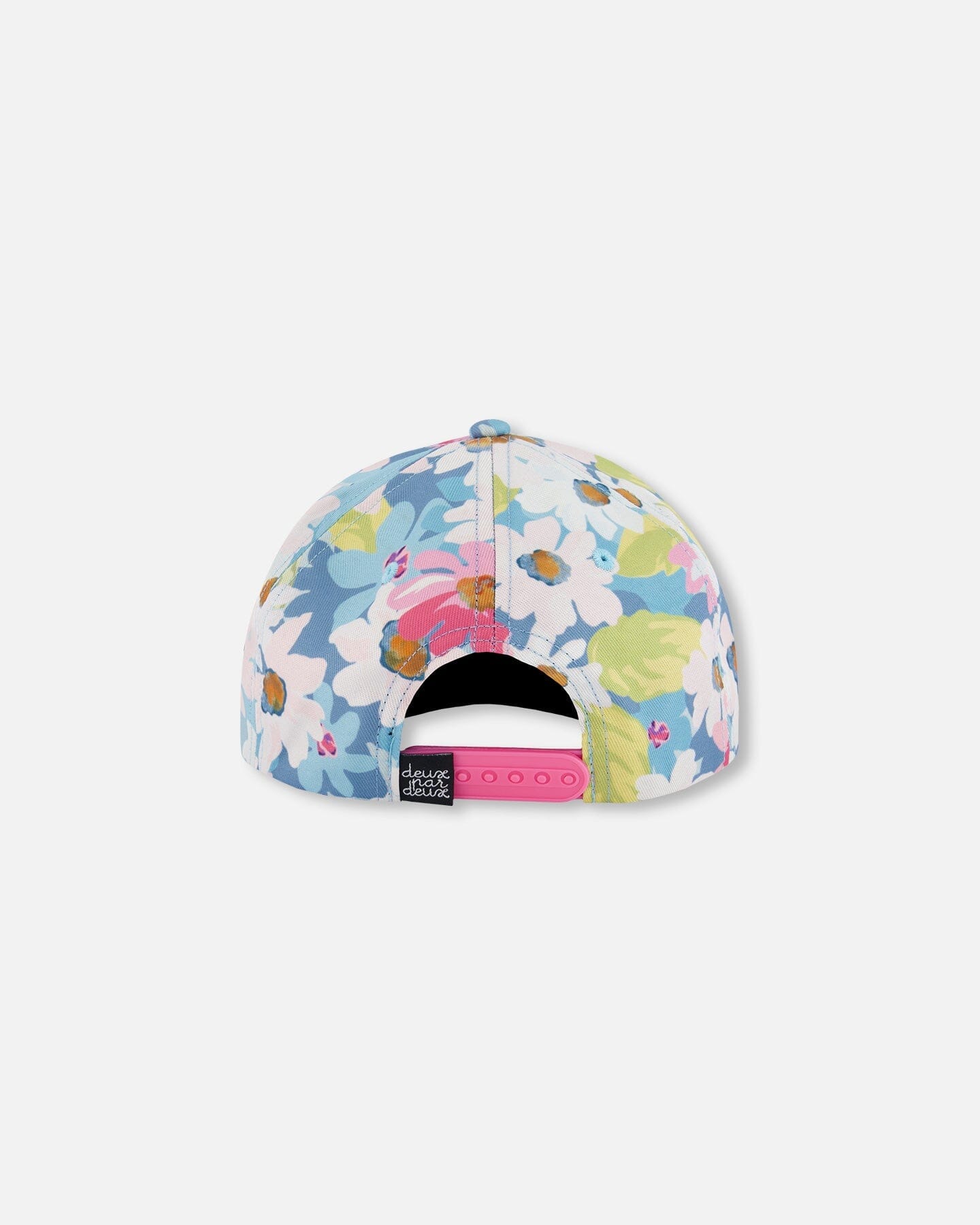 Printed Cap White, Pink, And Green Flowers - Deux par Deux