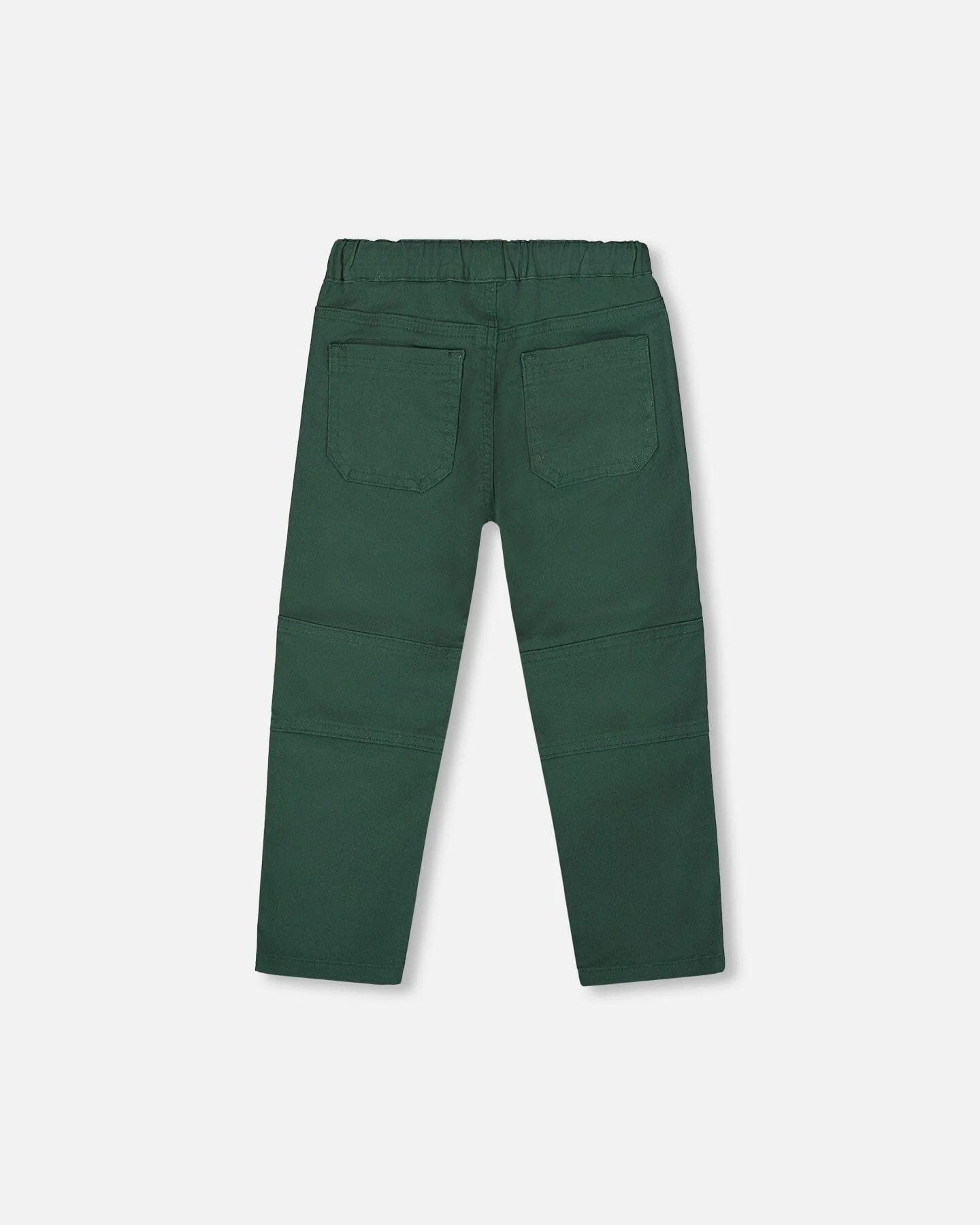 Twill Jogger Pants With Patch Pockets Forest Green - Deux par Deux