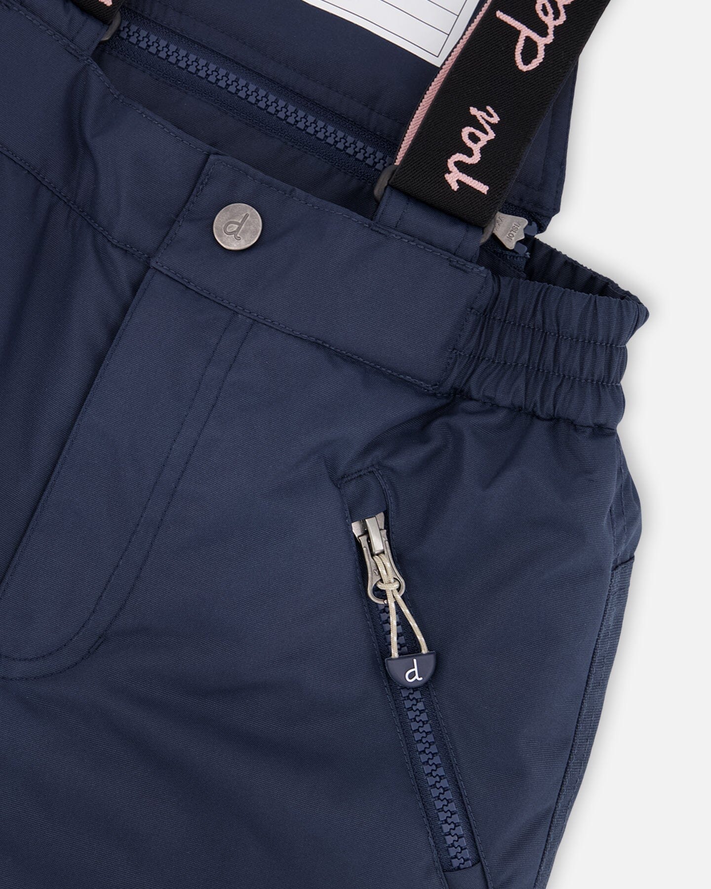 Two-Piece Play Snowsuit Navy Blue And Pink - Deux par Deux