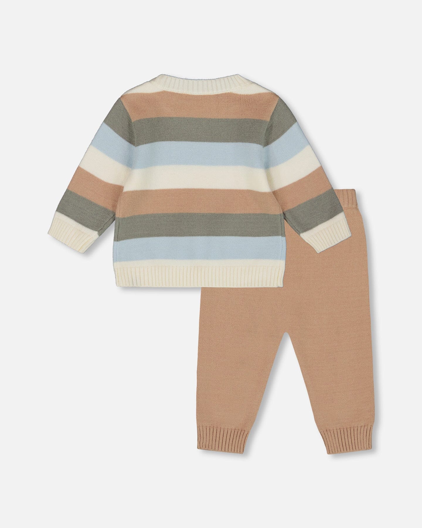Knitted Top And Pant Set Light Caramel - Deux par Deux