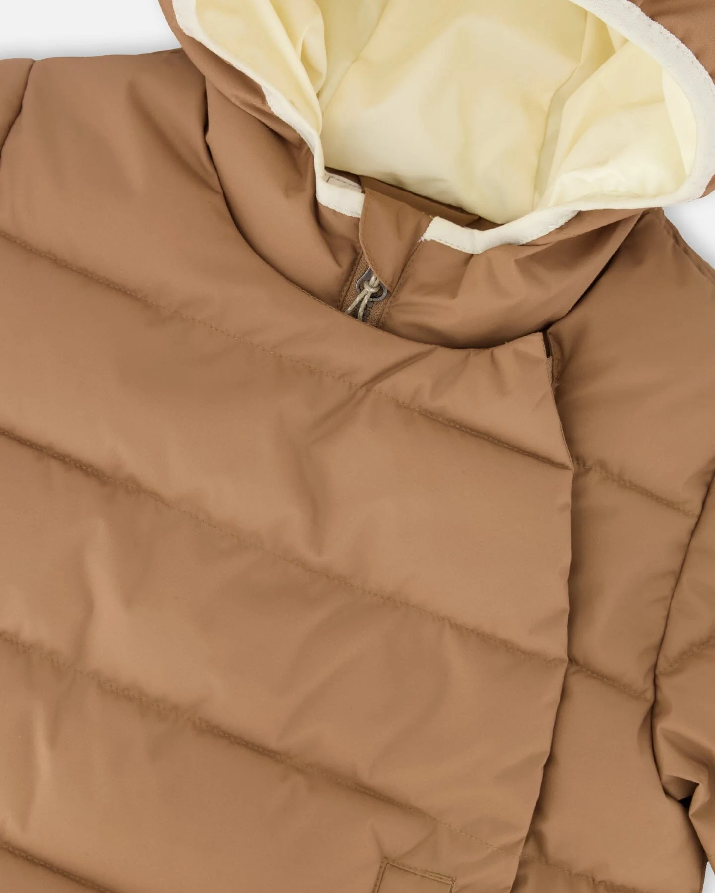 Compressible Winter Puffy Coat Designed For Car Seat Chanterelle - Deux par Deux