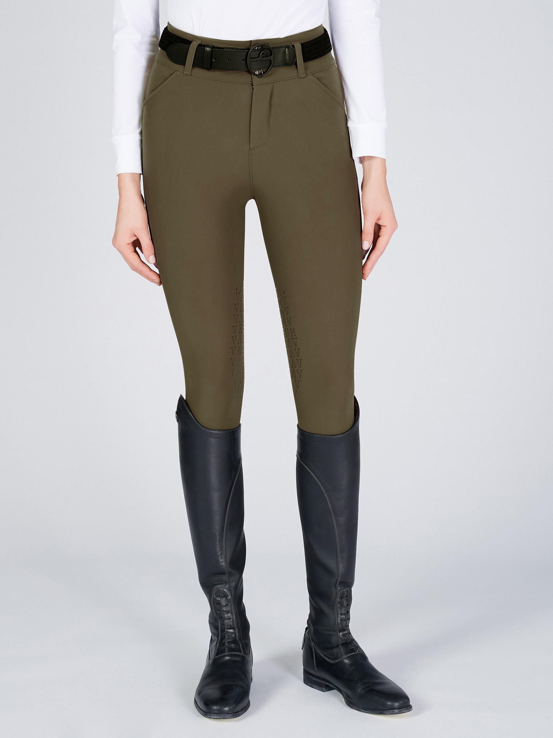 MOLVENO WOMEN’S RIDING BREECHES WITH KNEE GRIP – TK FABRIC