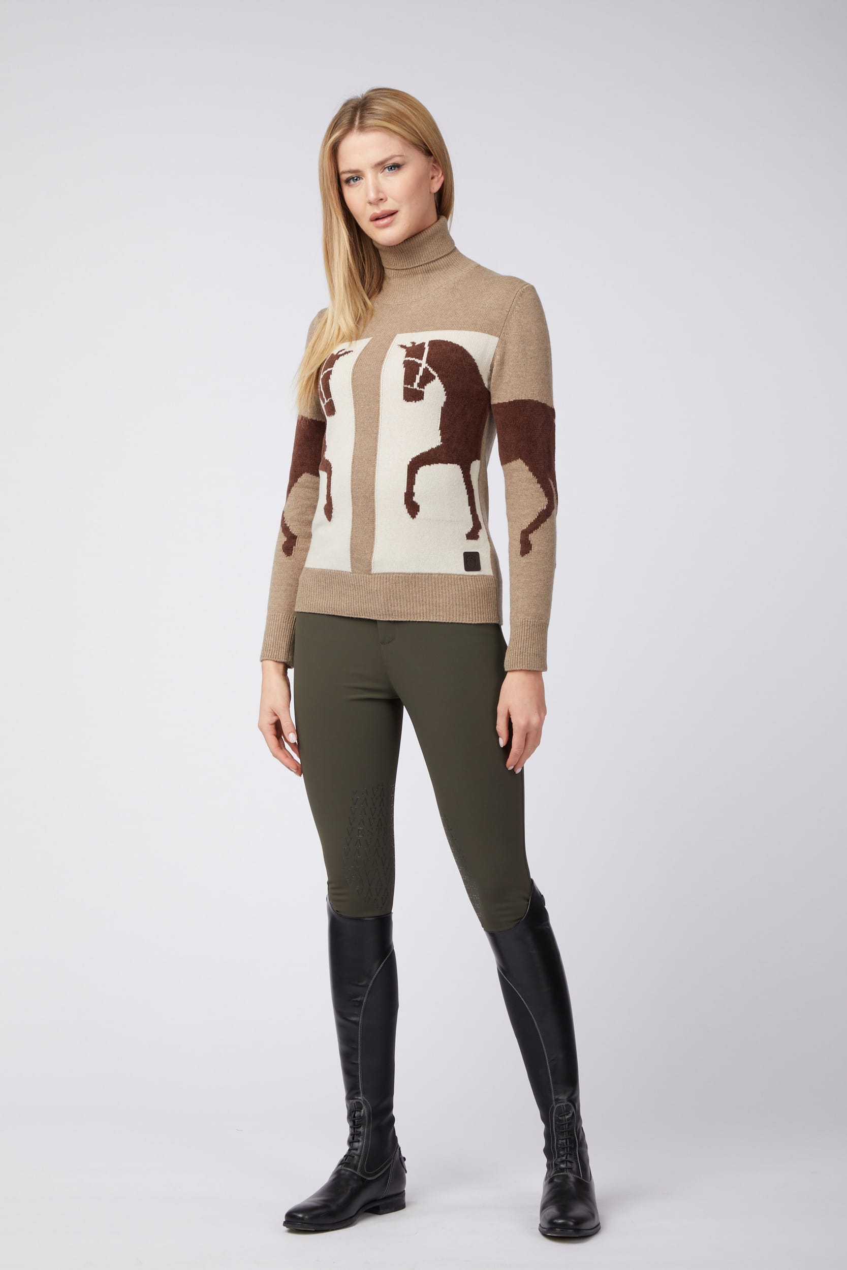 IXELLES WOMEN HIGH NECK SWEATER