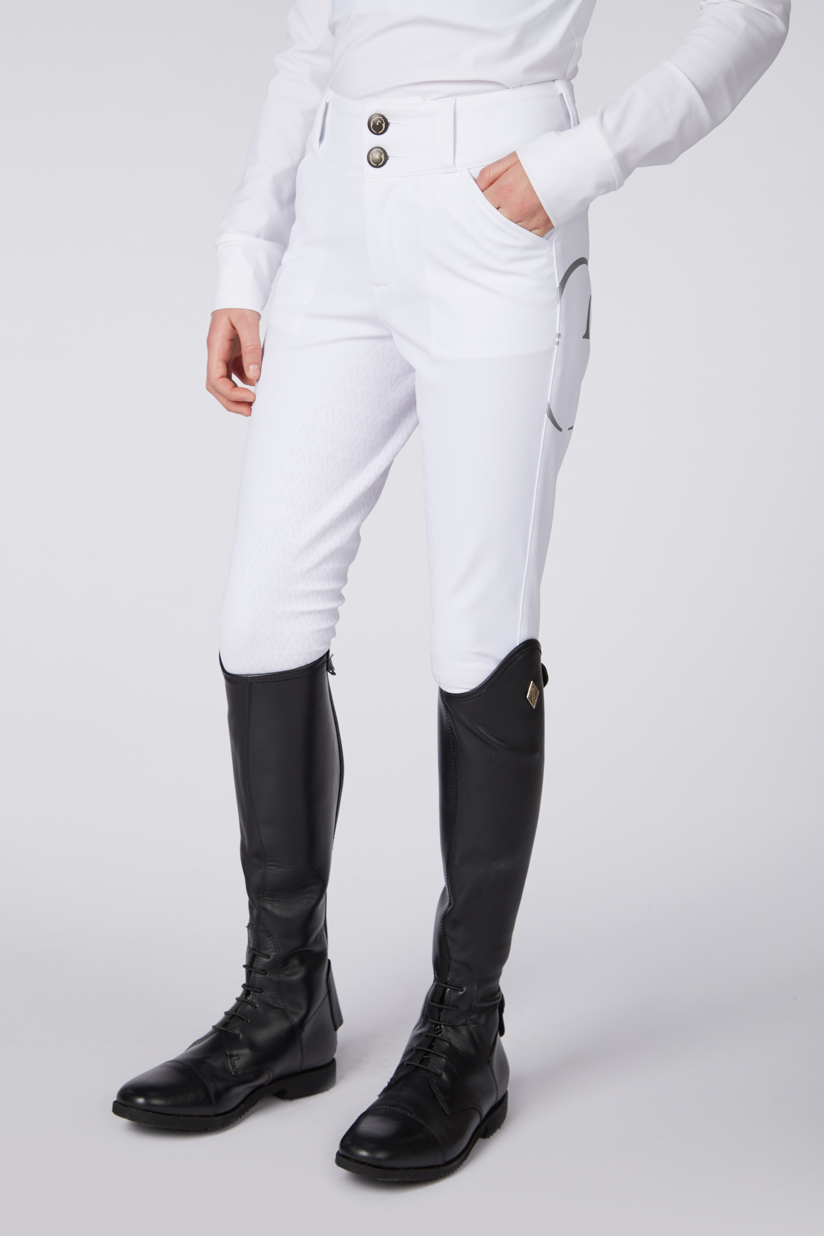 MOLVENO GIRL’S RIDING BREECHES WITH FULL GRIP – TK FABRIC
