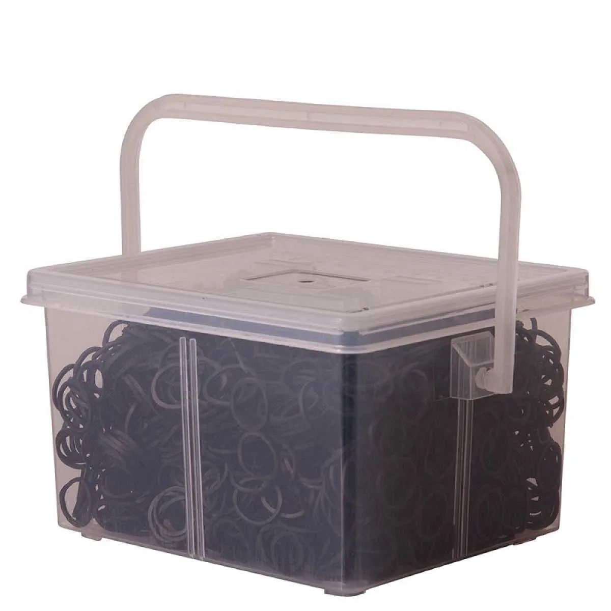 BR Braiding Elastics in Tray Black