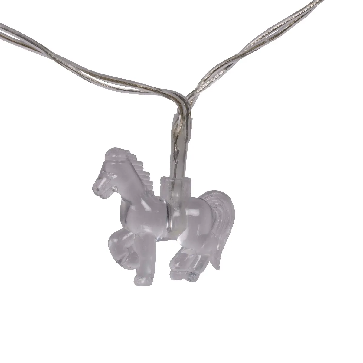 Christmas lights horse