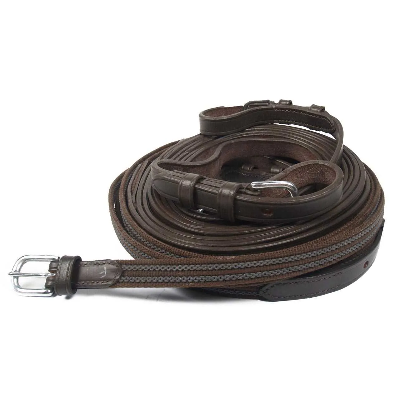 Ideal anti-slip reins for double team