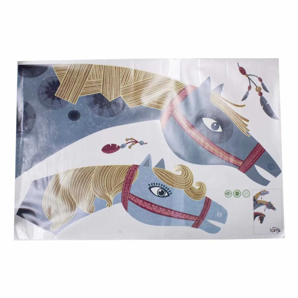 Mondoni Retro Horses Wall Sticker
