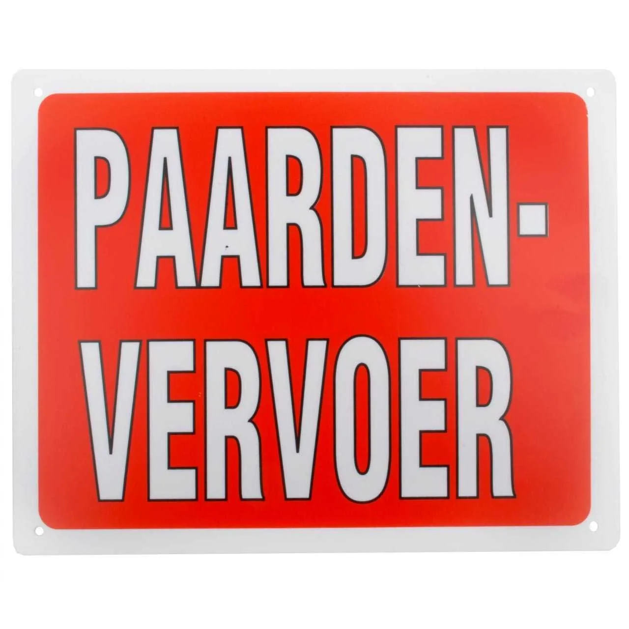 Horse transport trailer sign