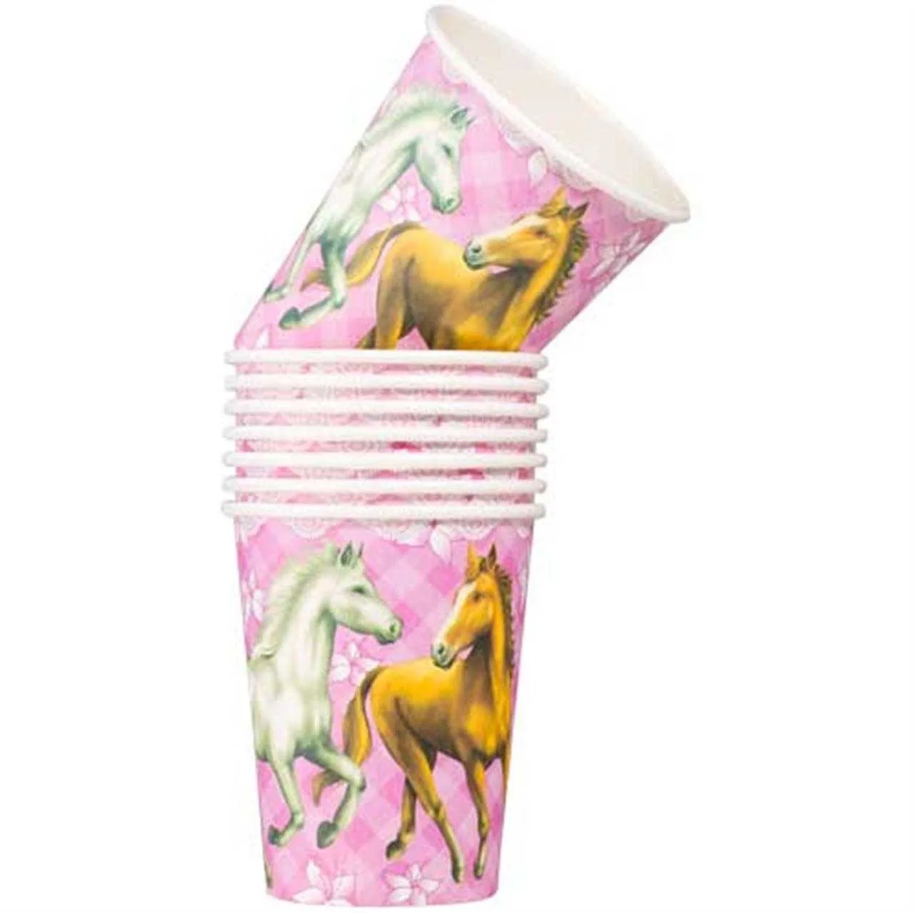 Party cups with horses