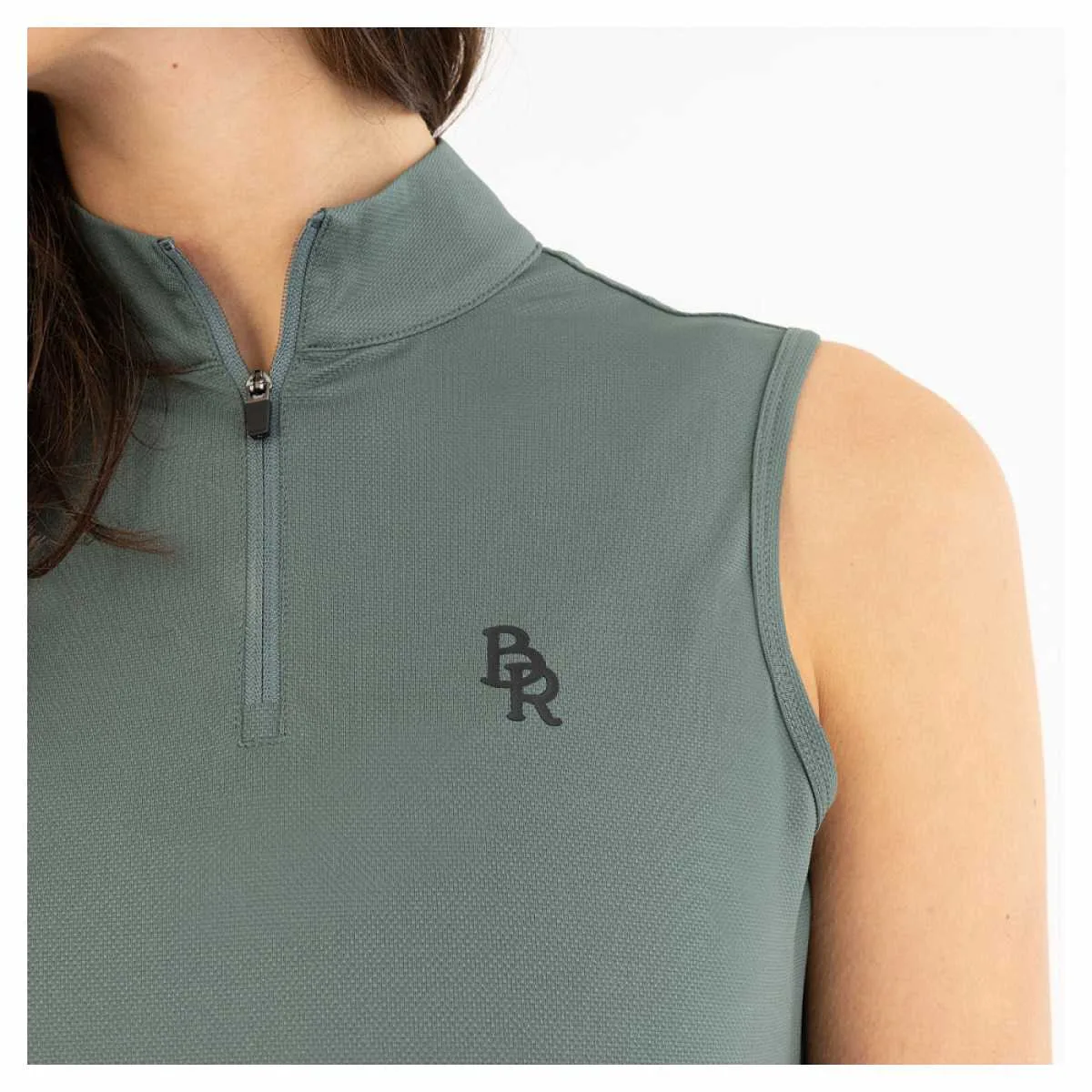 BR Half Zpp-Up sleeveless Shirt Isis