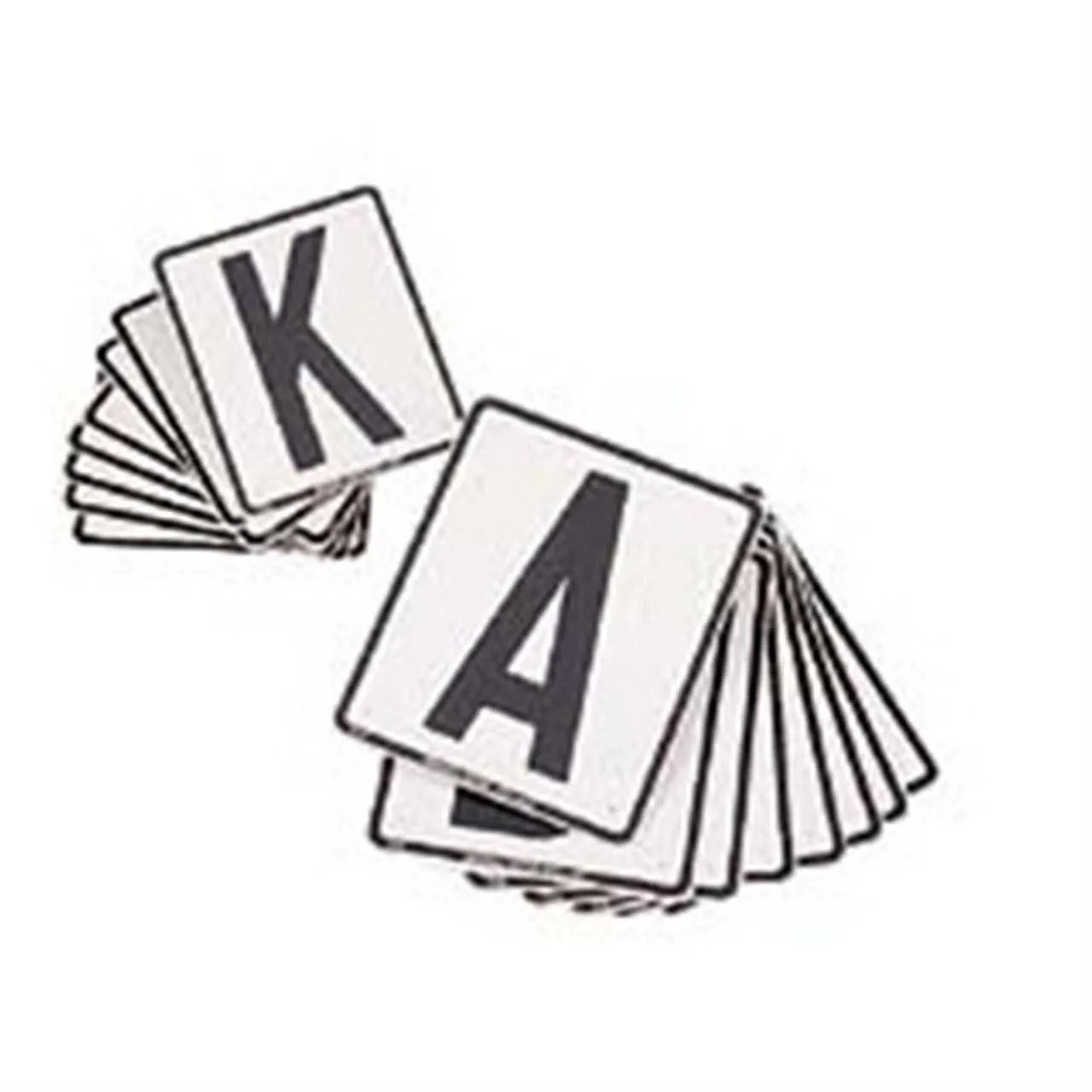 Dressage letters small 8 letters 16 x 19 cm