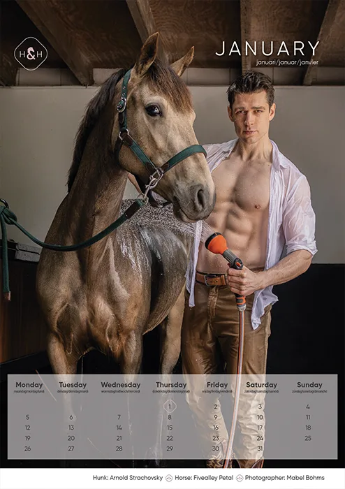 Horse and Hunk calendar 2026