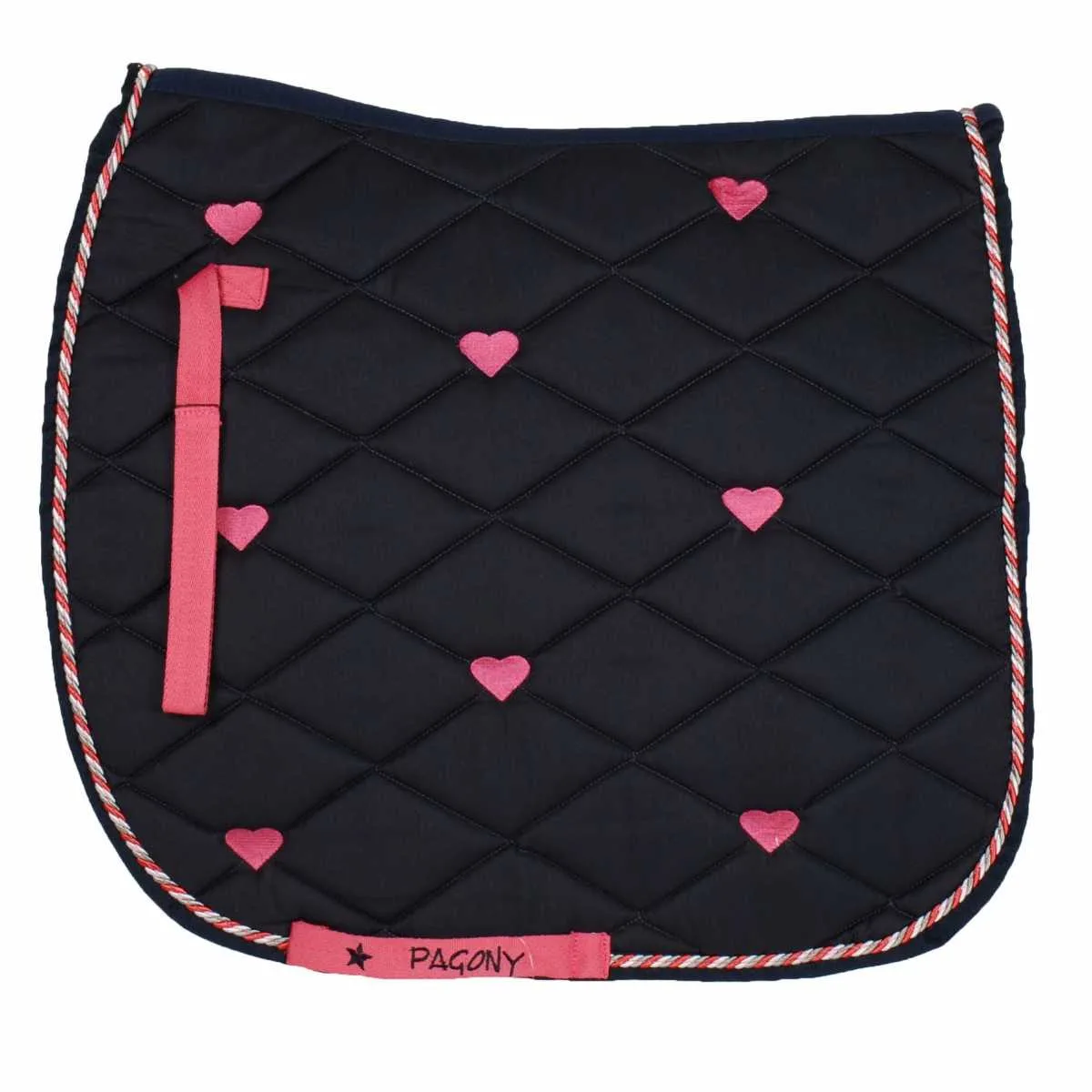 Pagony saddle pad Hearts