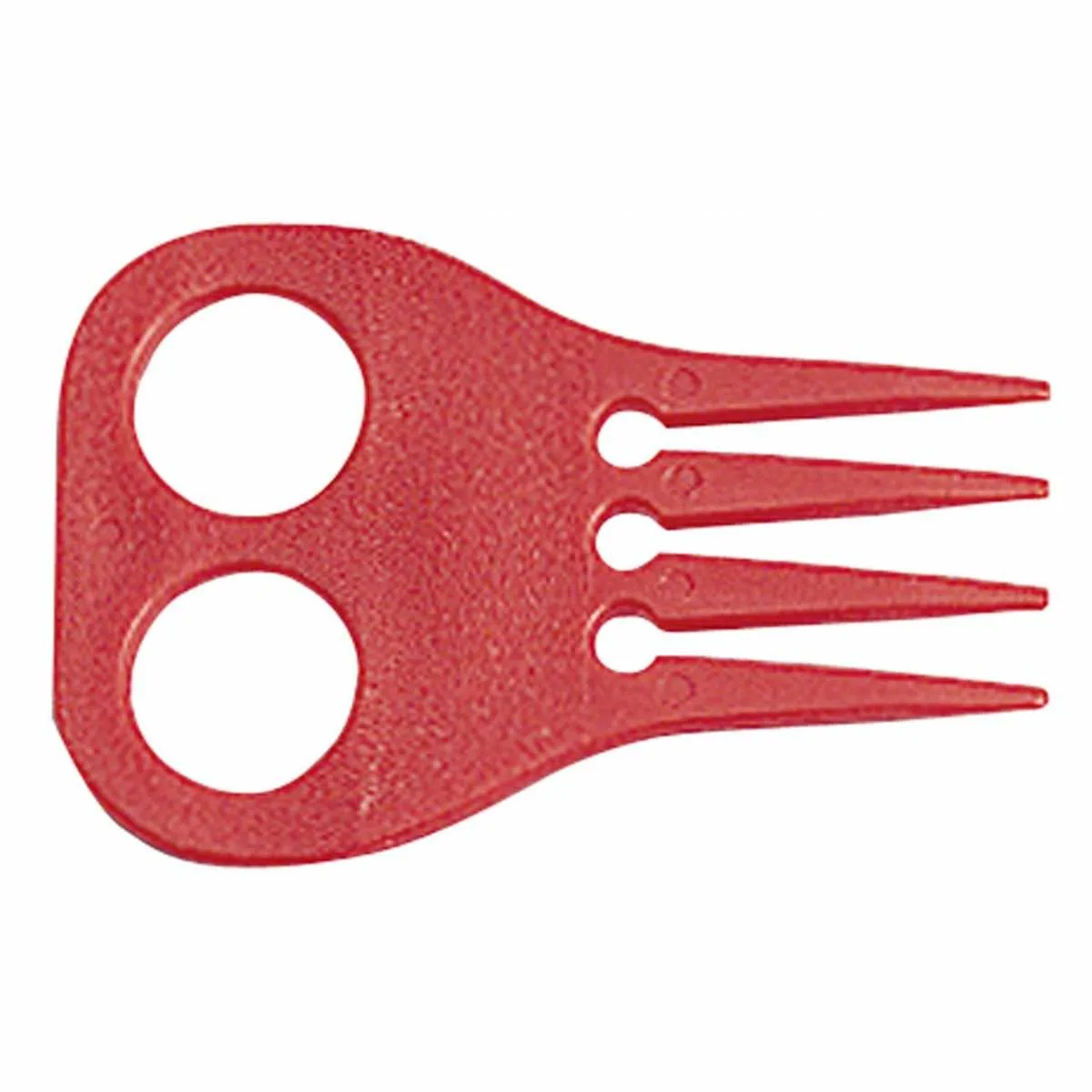 Plastic braiding comb