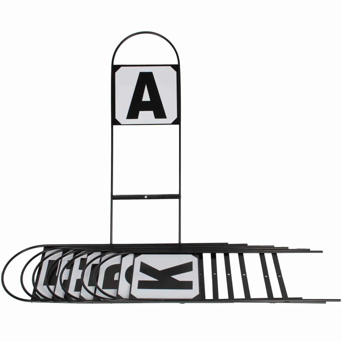 Manege letters on foot