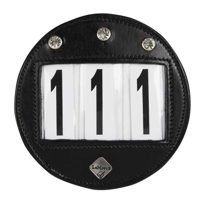 LeMieux Race Number Black Bling