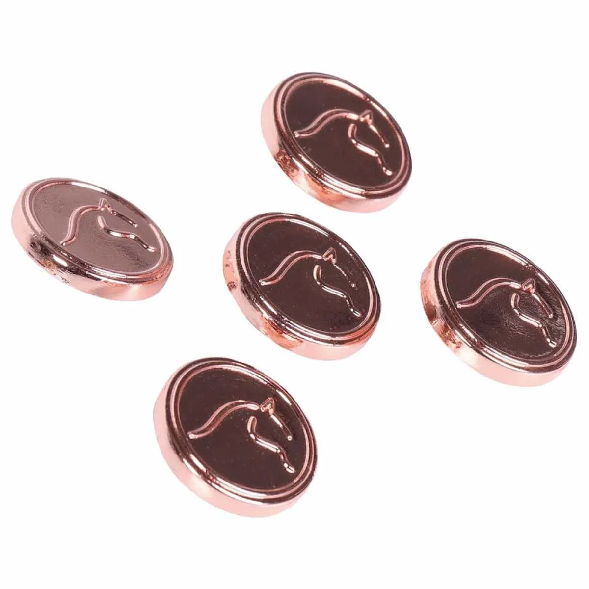 HH Metallic Horse Button Set