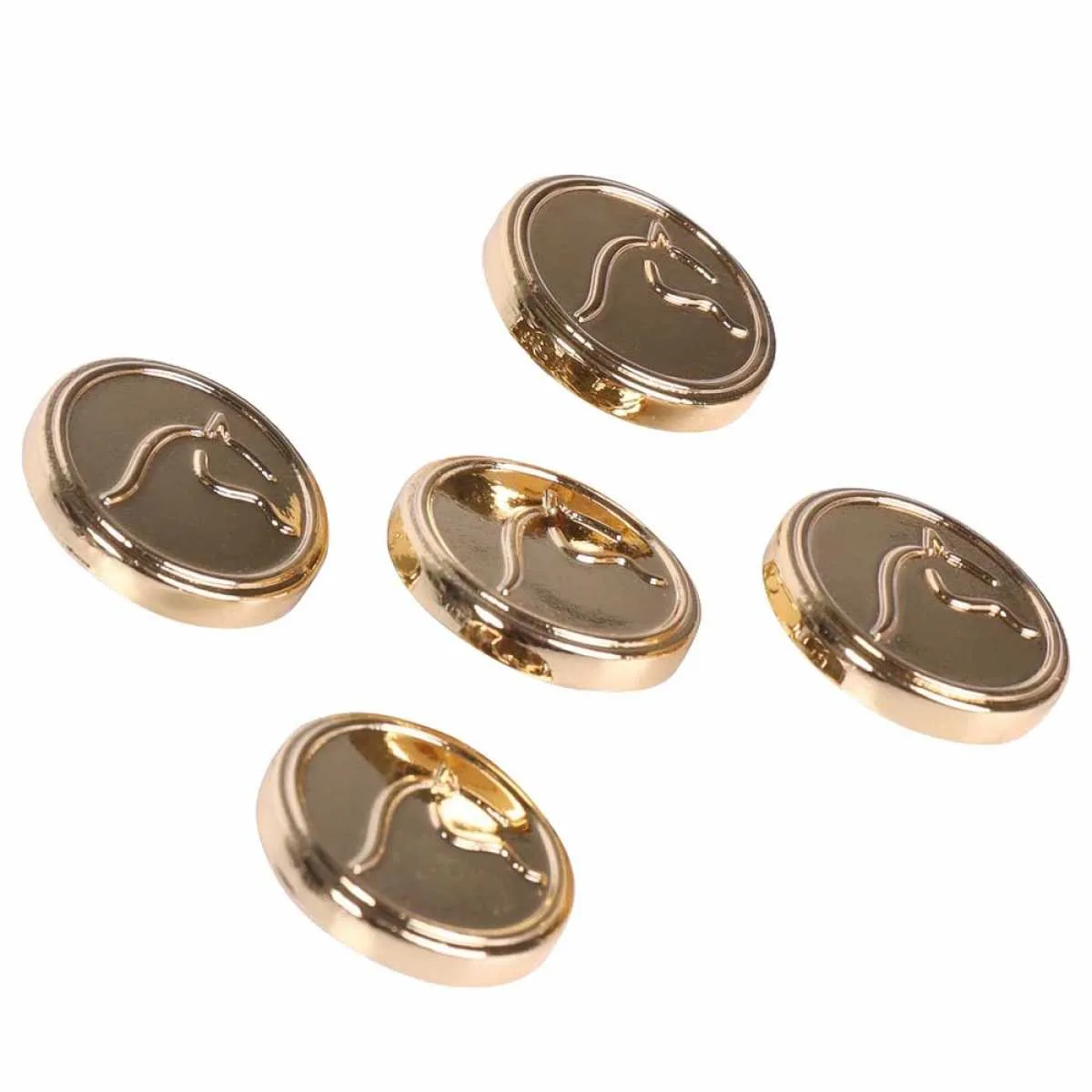 HH Metallic Horse Button Set