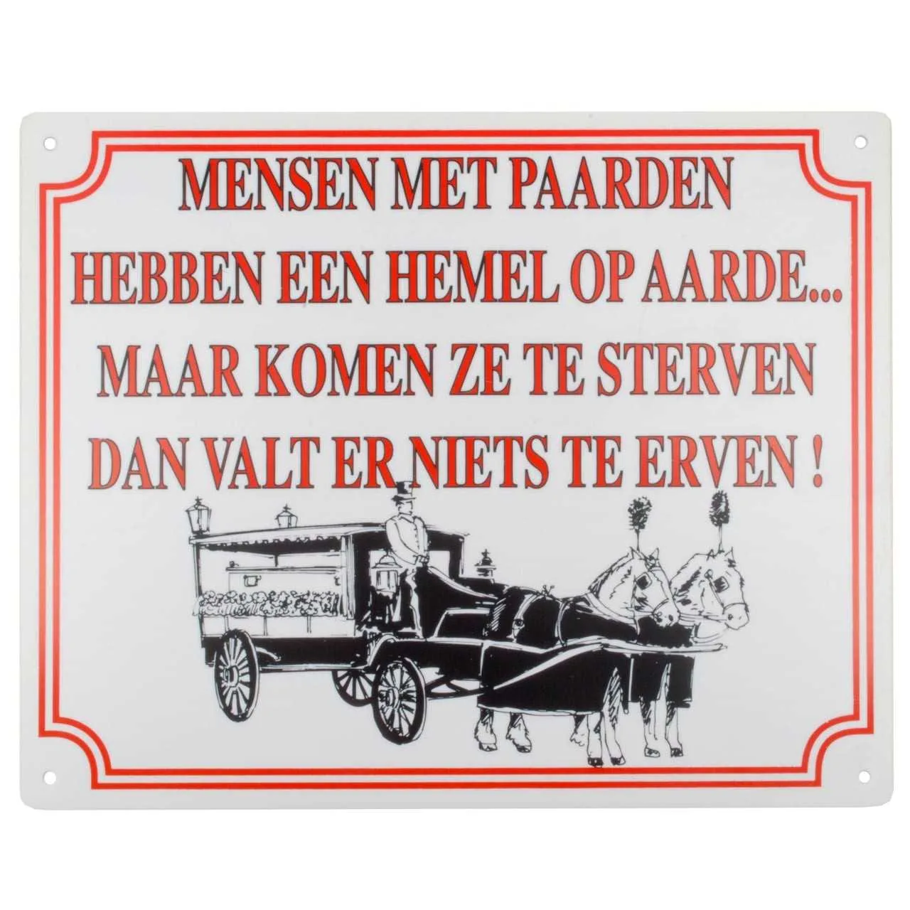 Sign: people with horses