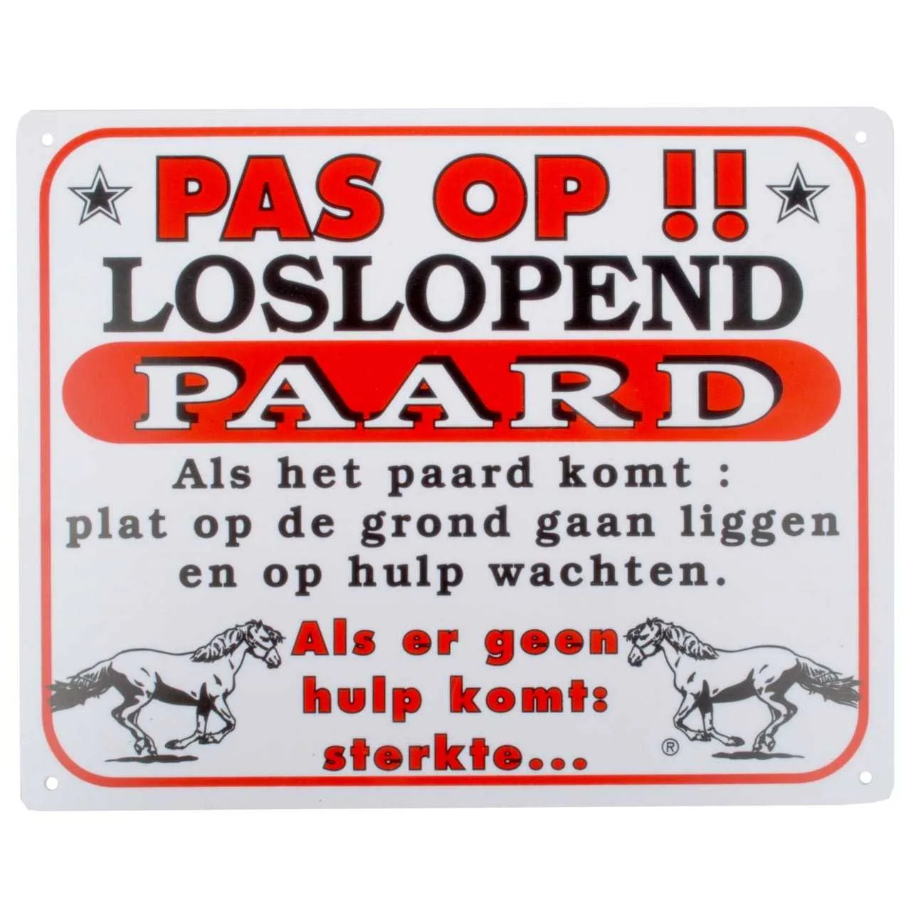 Sign: loose horse