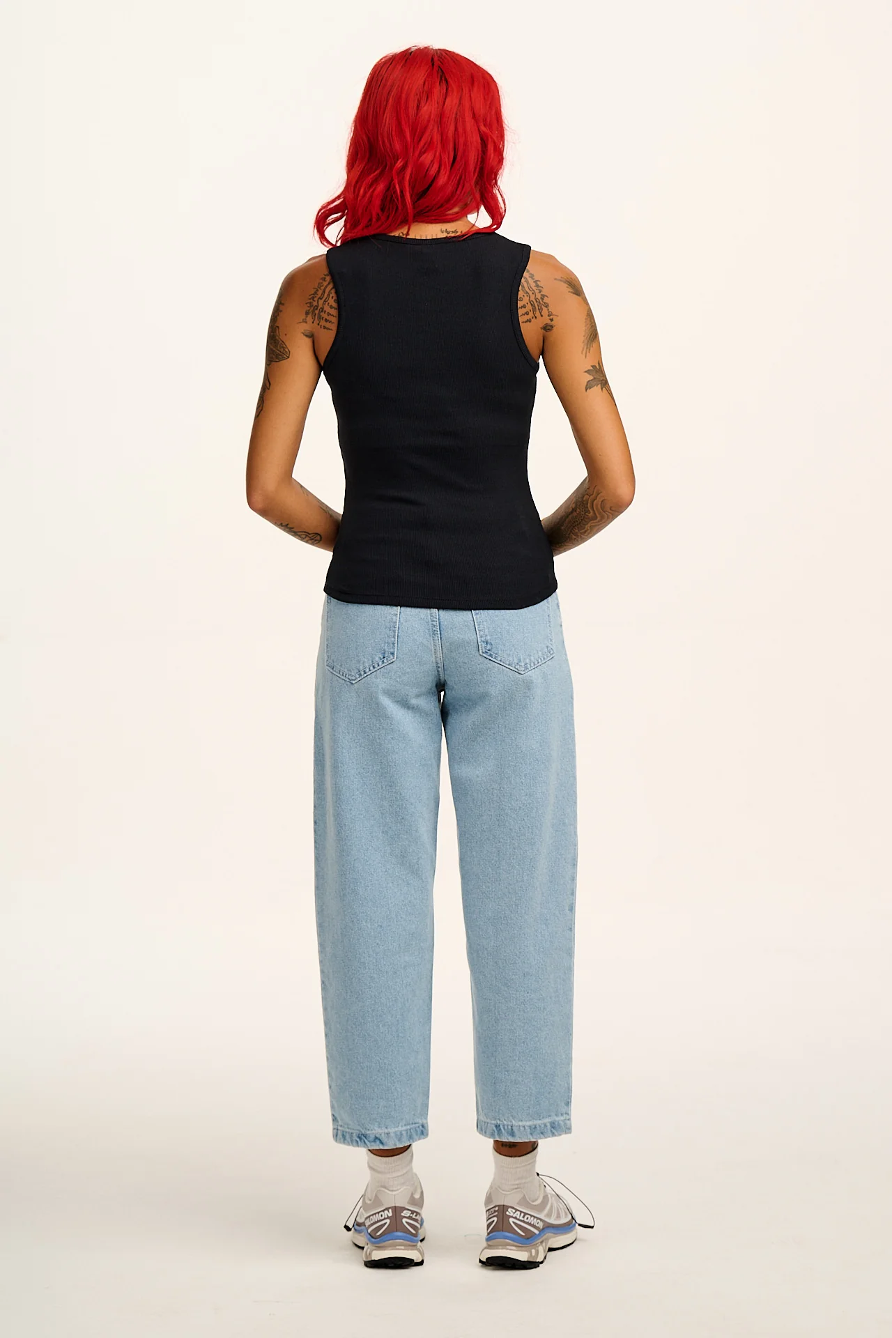 Romy - Ribbed Vest in Black